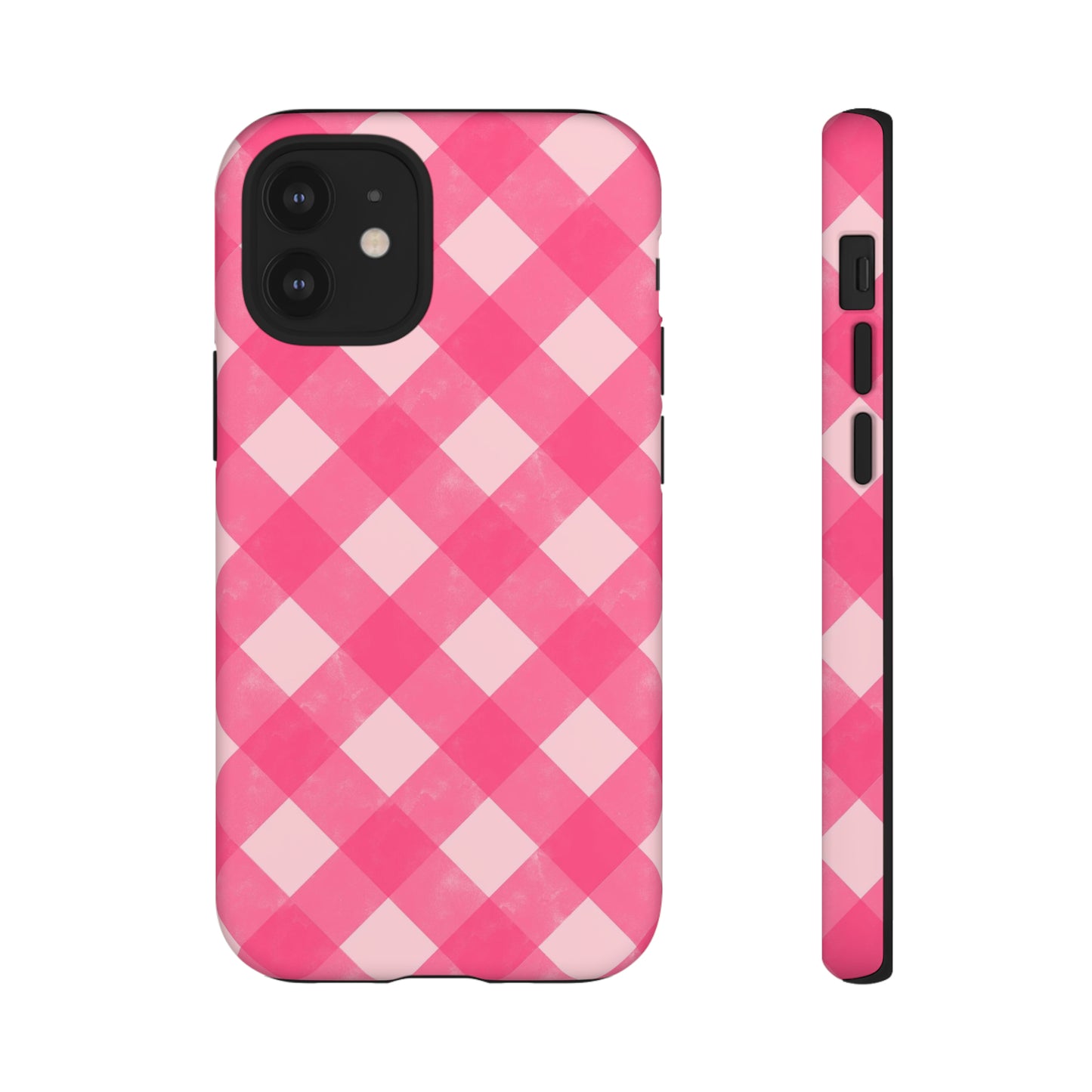 Pink Gingham iPhone Case