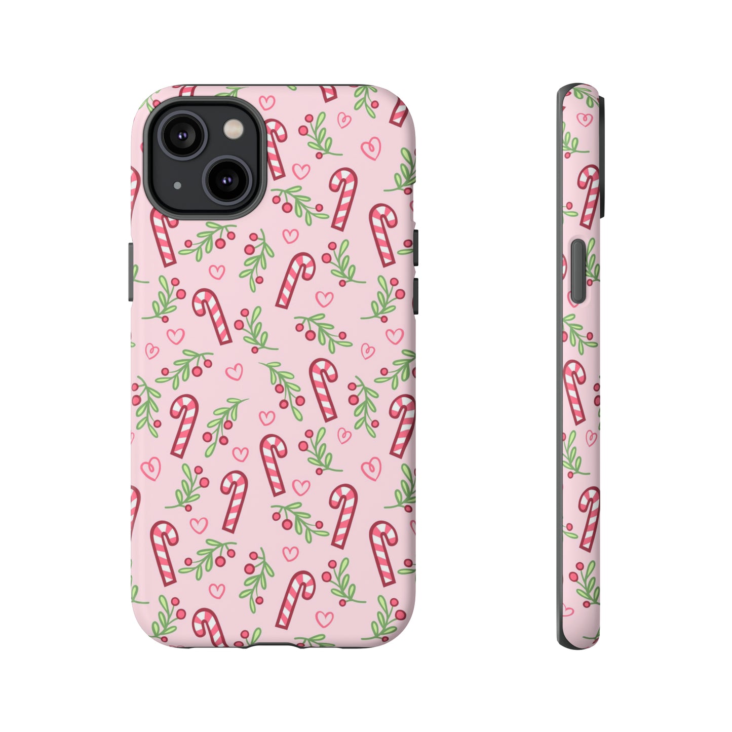 Pink Candycane Christmas - iPhone Case