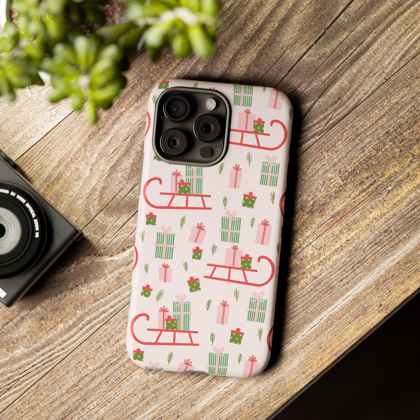 Christmas Gift Sled - iPhone Case