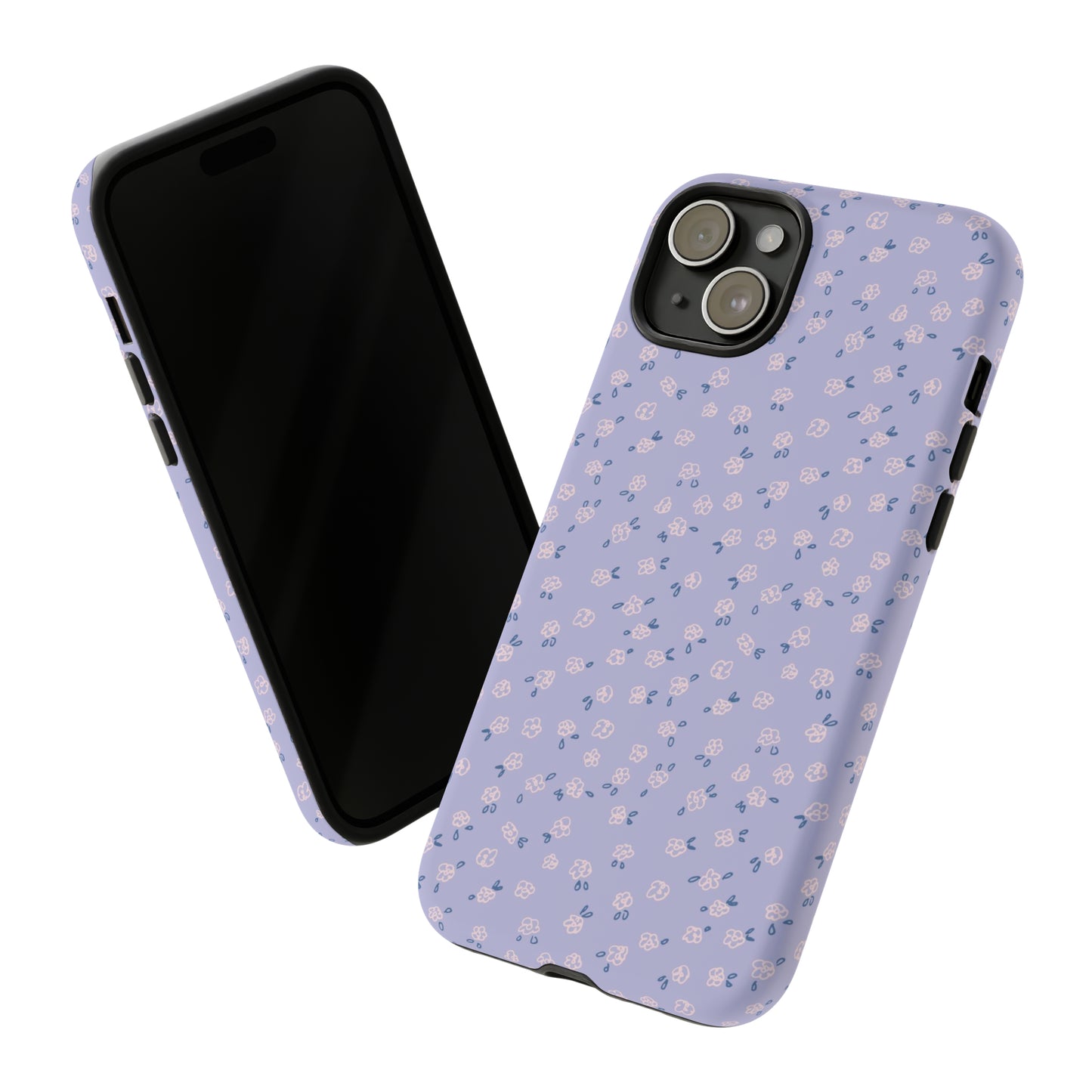 Lavender Flower Scribbles - iPhone Case