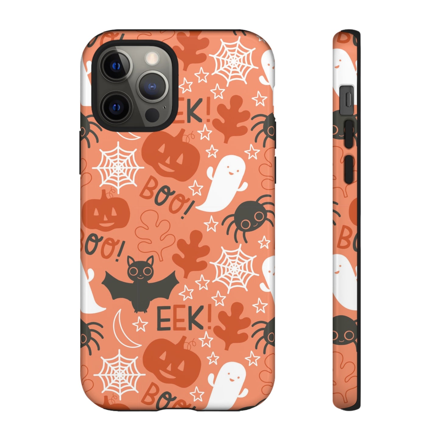 Halloween Doodles - Orange - iPhone Case