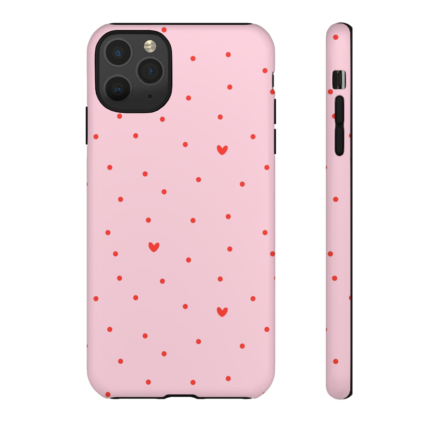 Tiny Hearts on Pink - iPhone Case