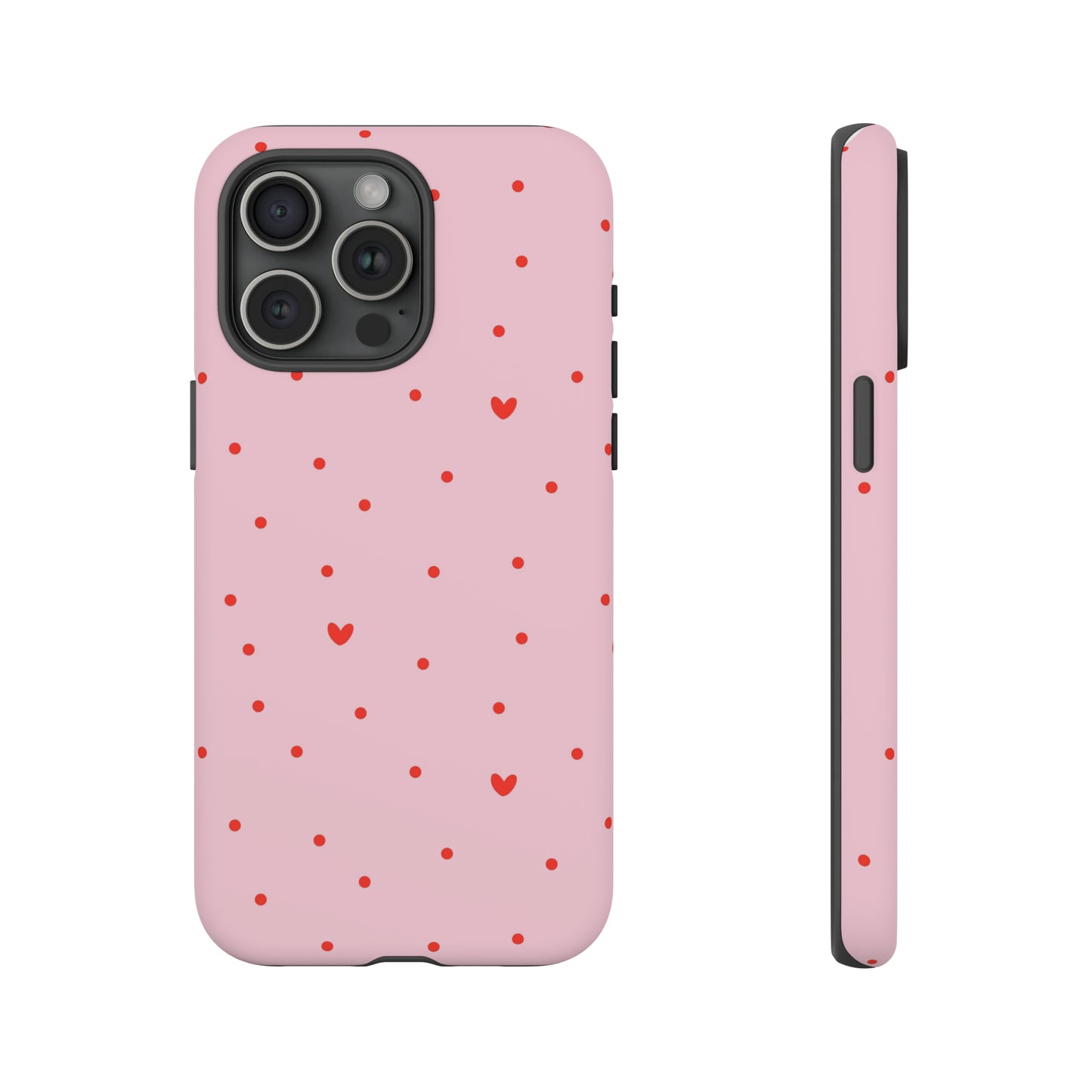 Tiny Hearts on Pink - iPhone Case