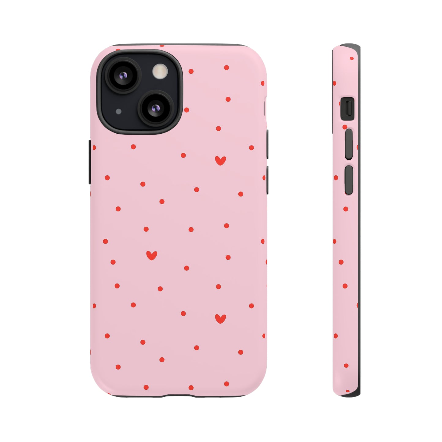 Tiny Hearts on Pink - iPhone Case