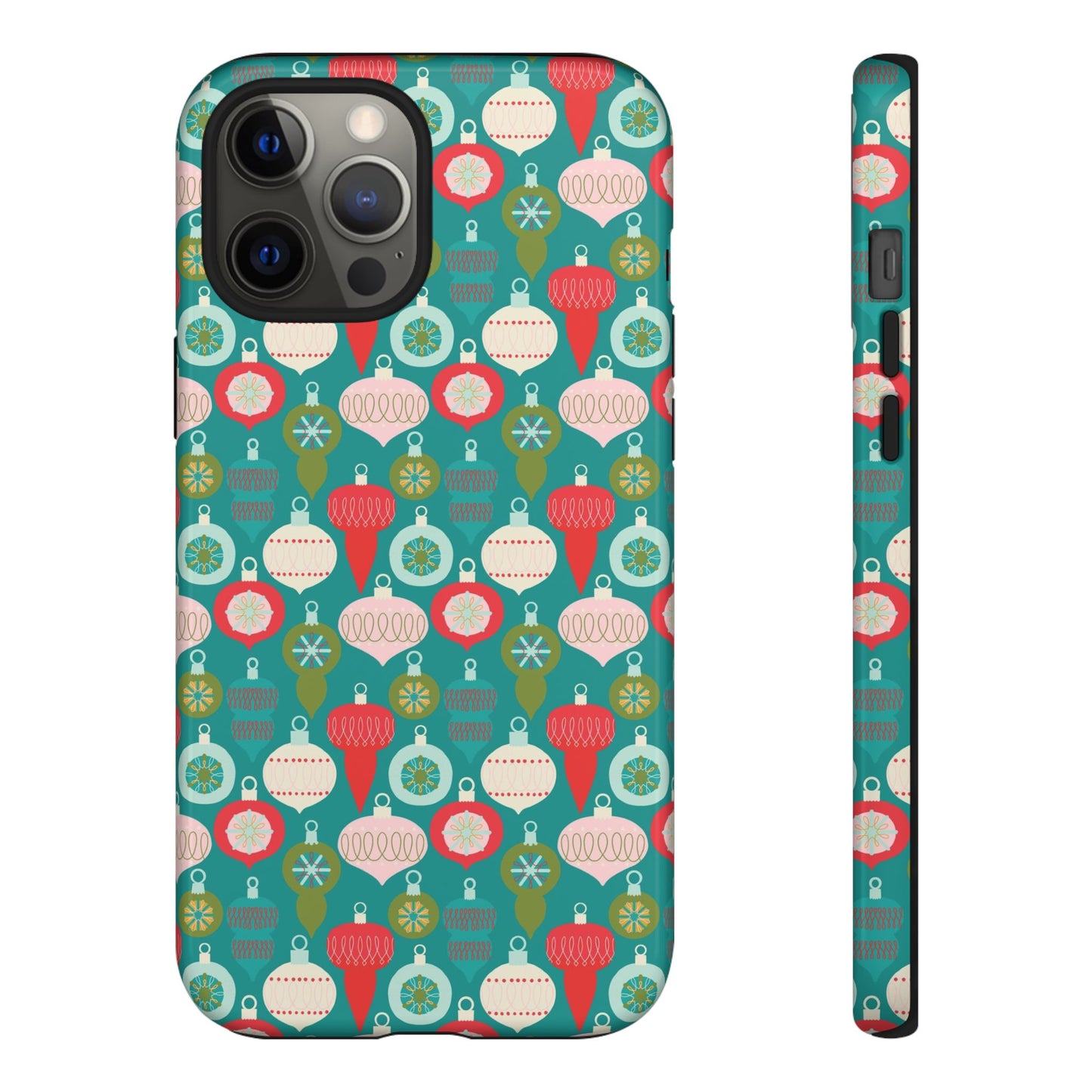 Christmas Ornaments - Green - iPhone Case