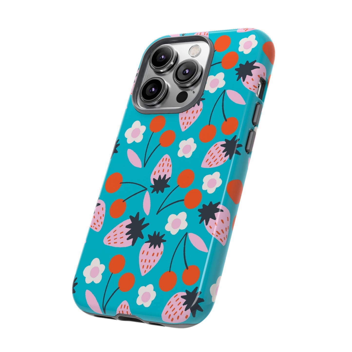 Summer Berries Blue - iPhone Case