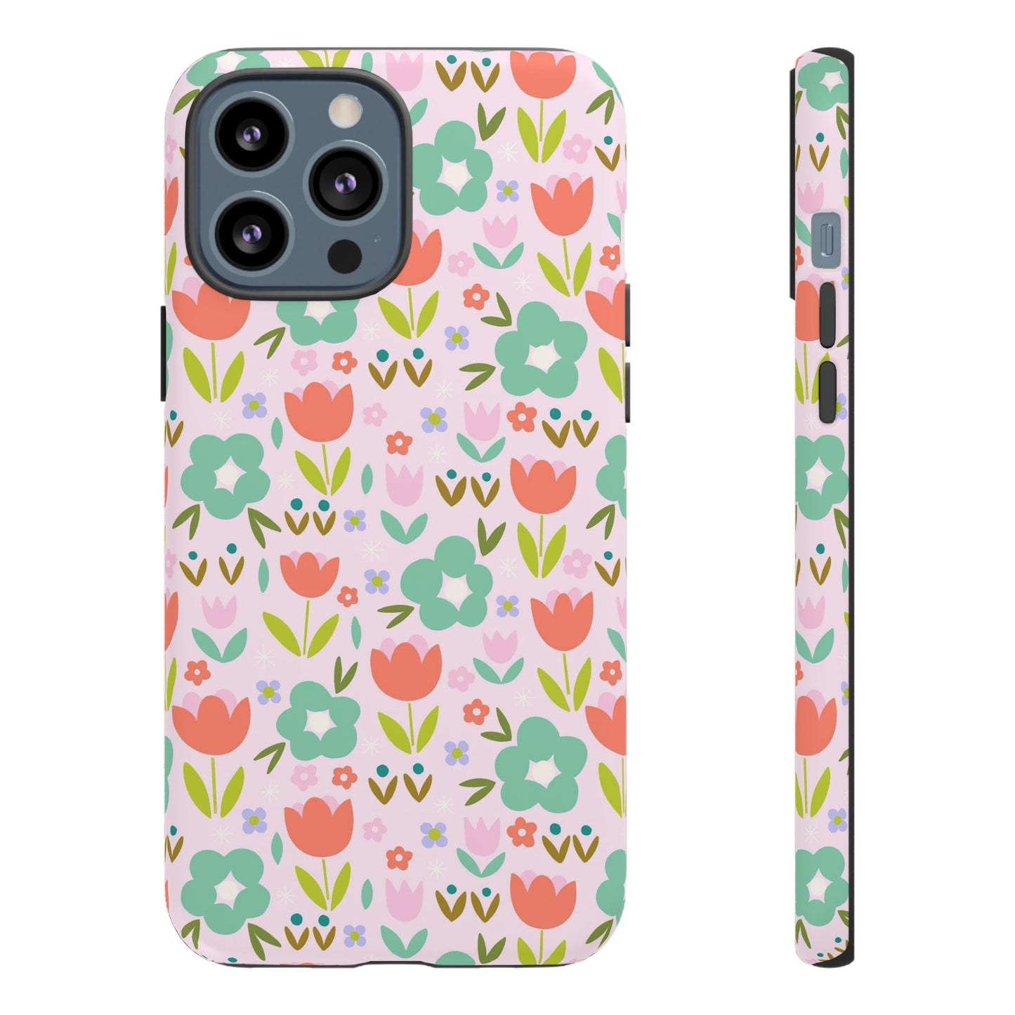 Mod Pink Flowers - iPhone Case