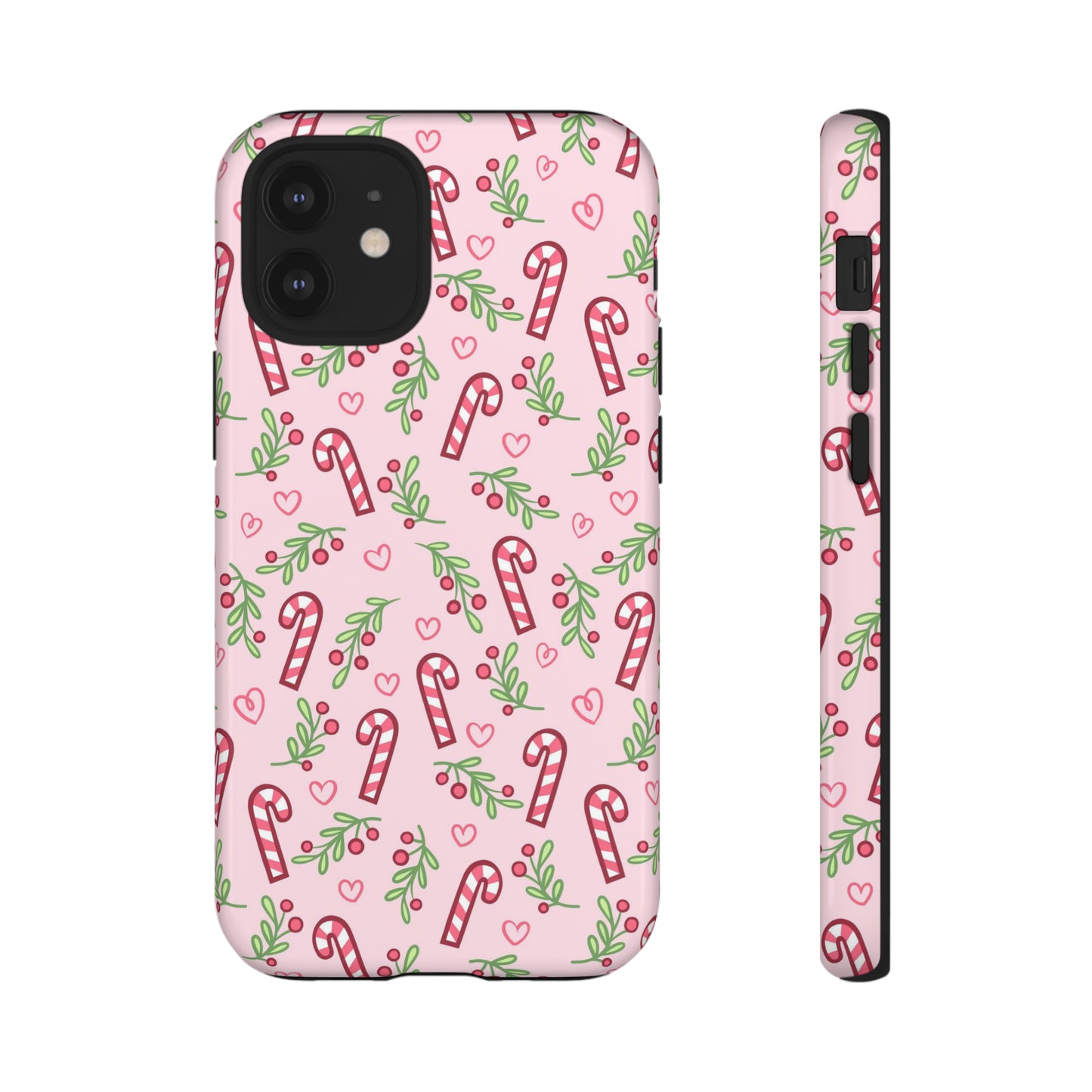 Pink Candycane Christmas - iPhone Case