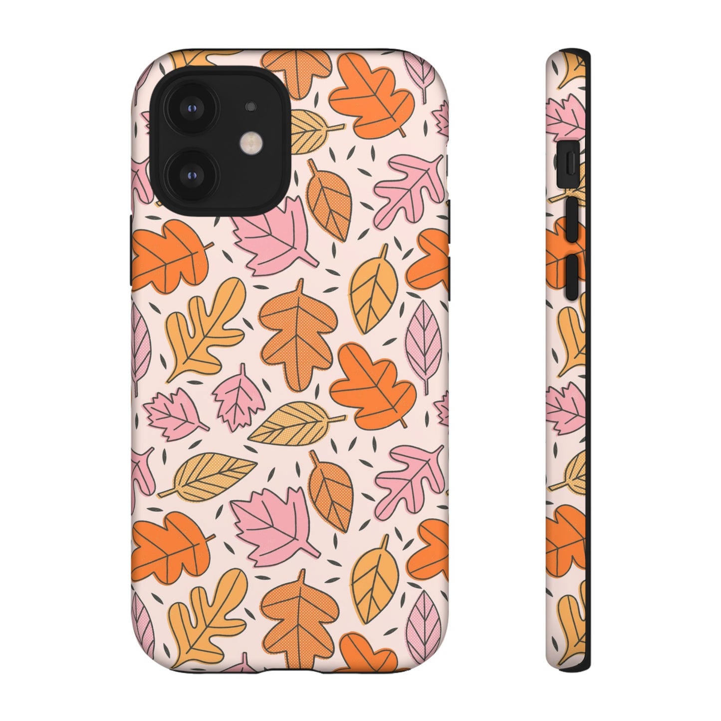 Doodled Fall Leaves - iPhone Case