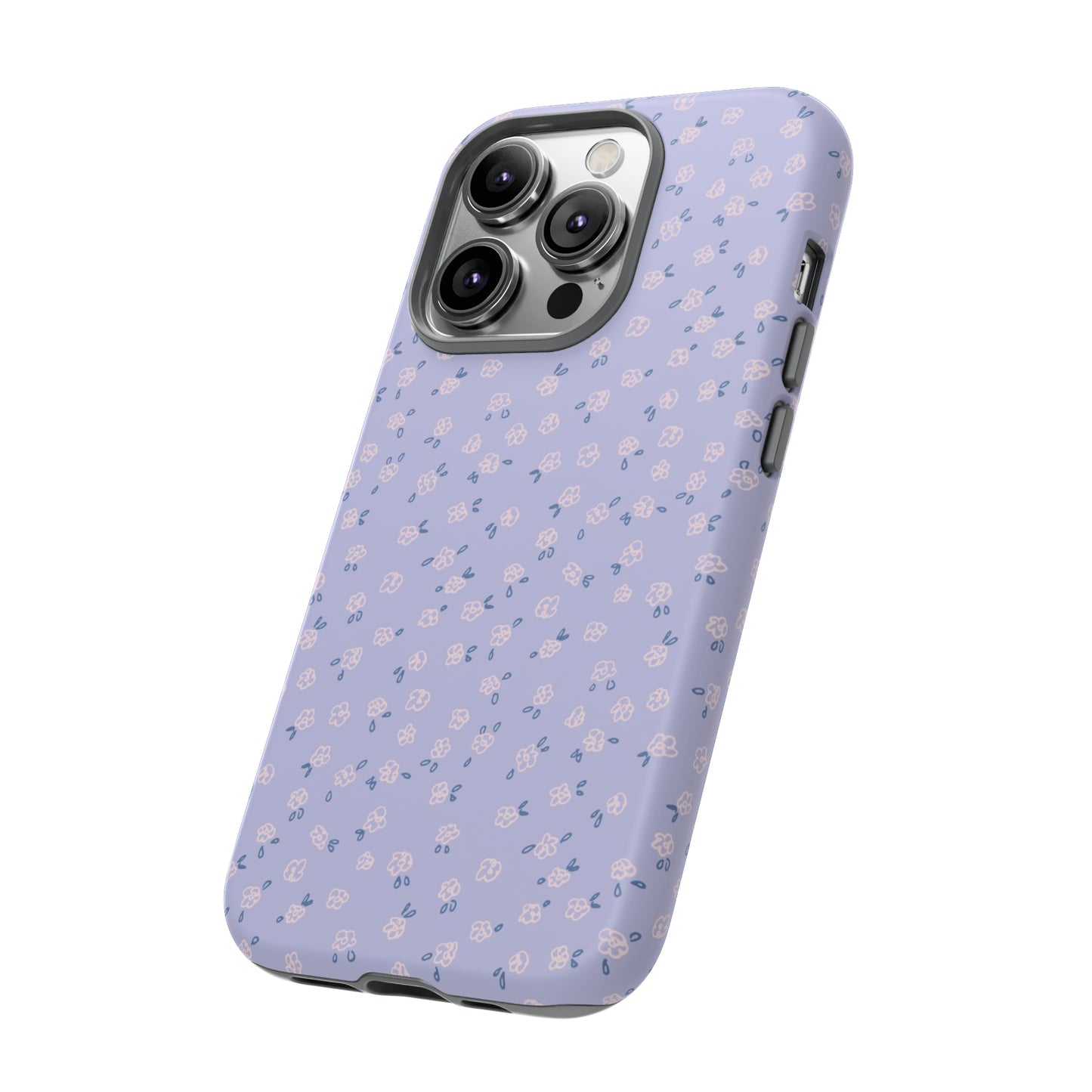 Lavender Flower Scribbles - iPhone Case