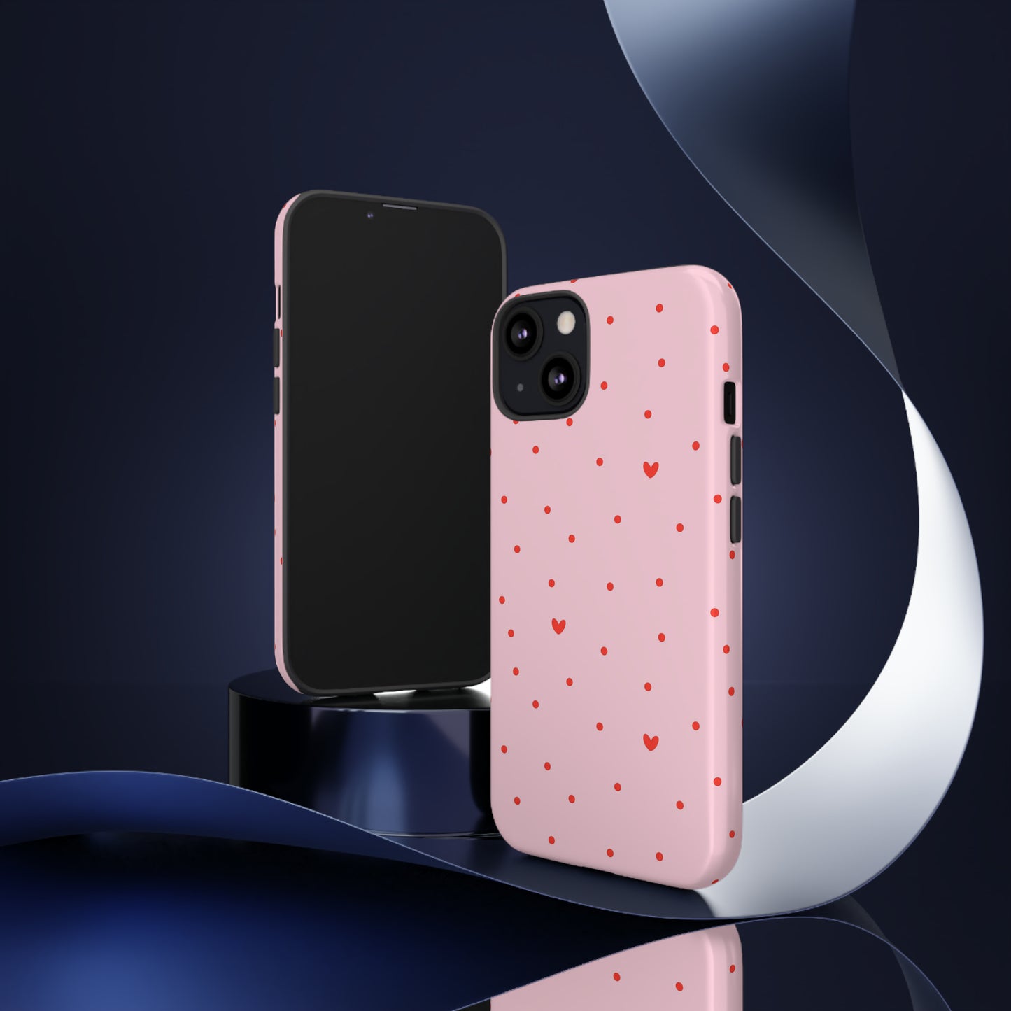 Tiny Hearts on Pink - iPhone Case