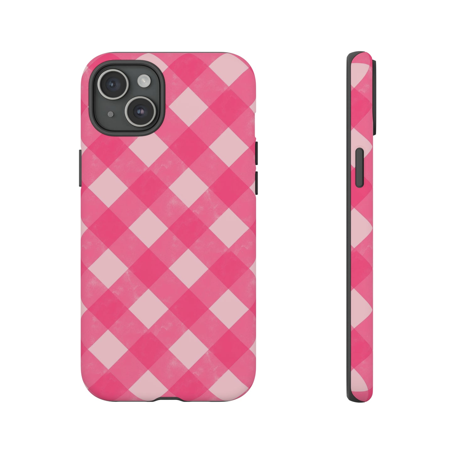 Pink Gingham iPhone Case