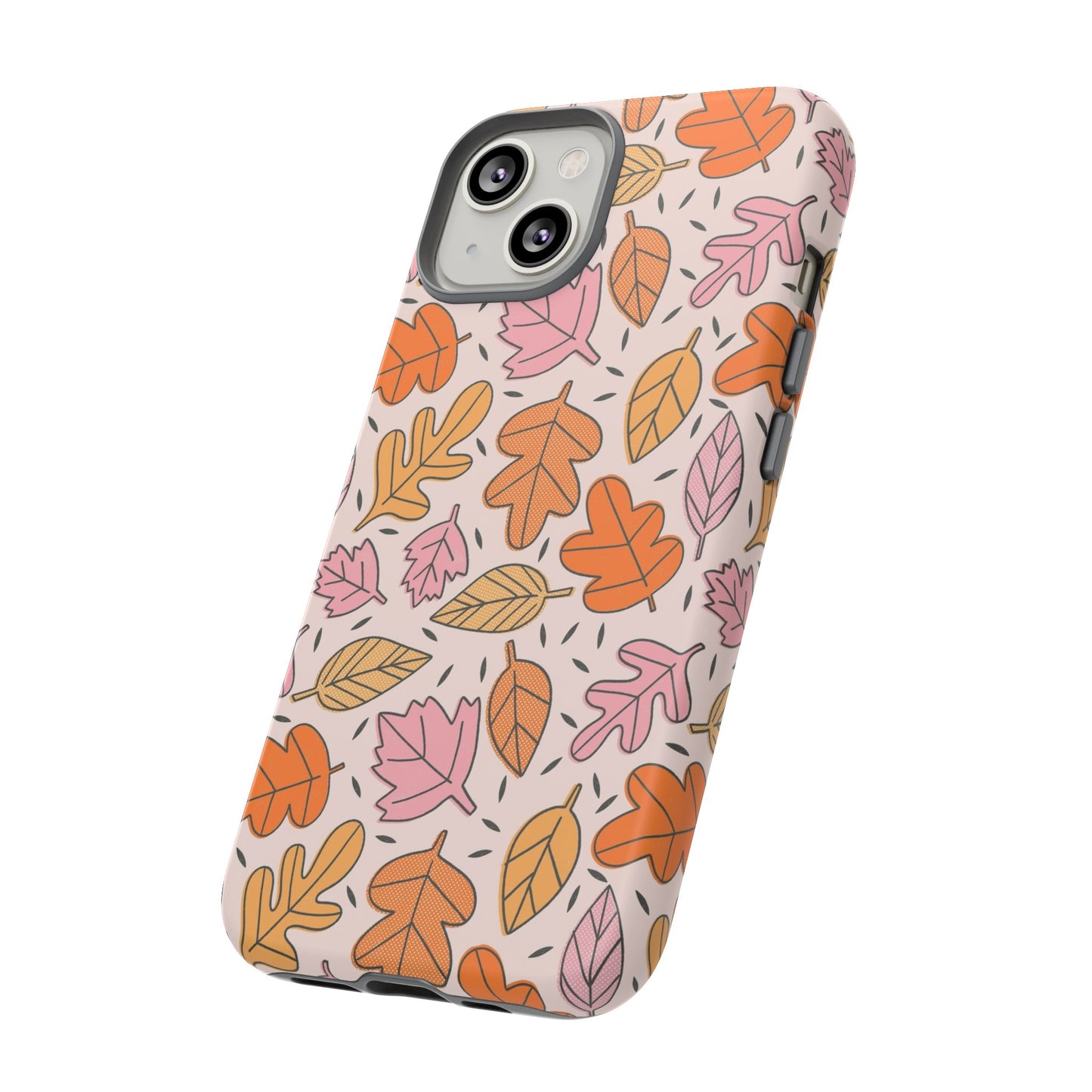 Doodled Fall Leaves - iPhone Case