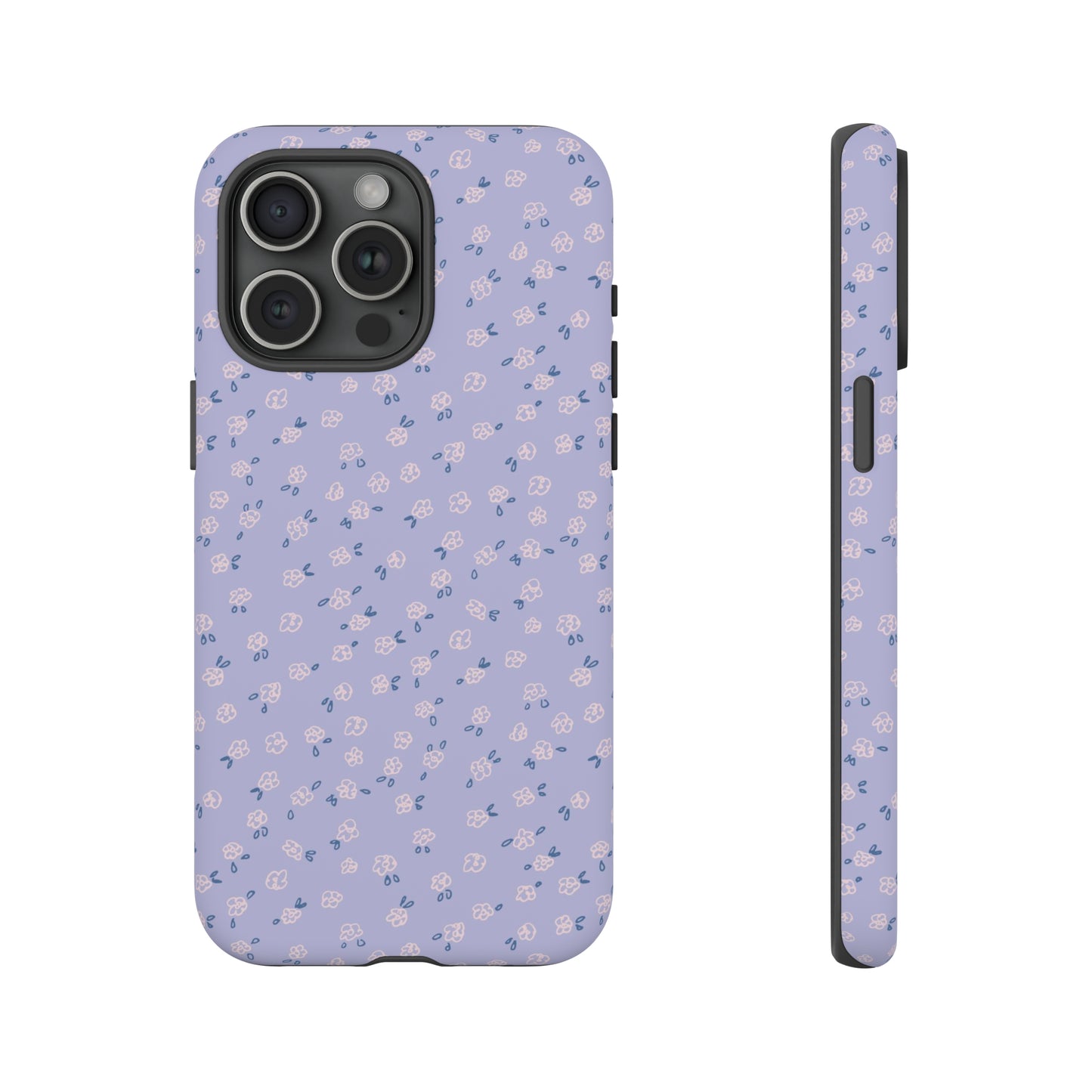 Lavender Flower Scribbles - iPhone Case