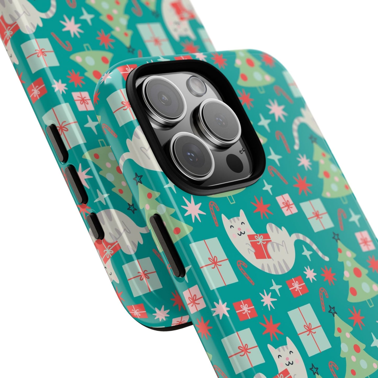 Cats With Christmas Gifts - iPhone Case