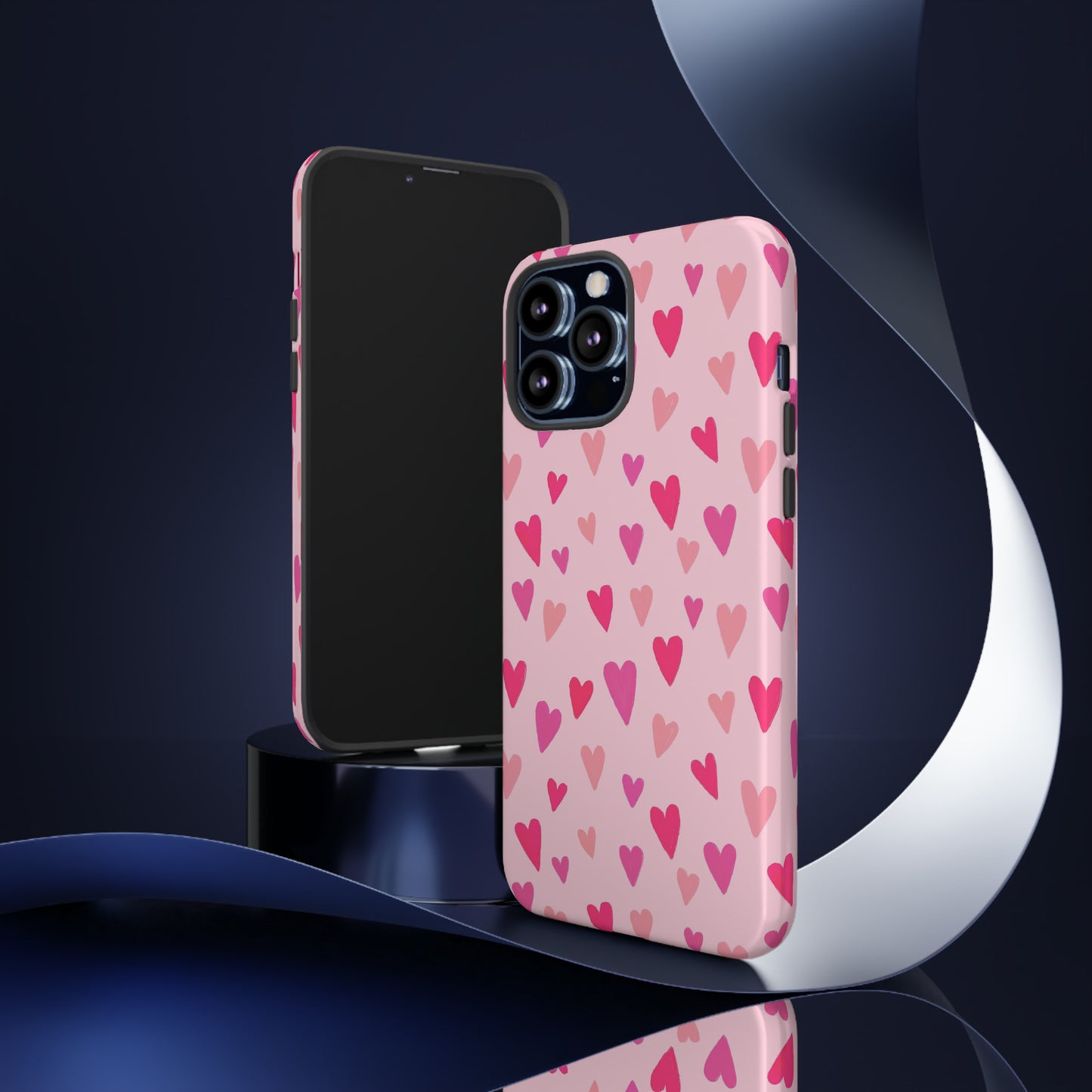 Pink Hearts Valentine iPhone Case