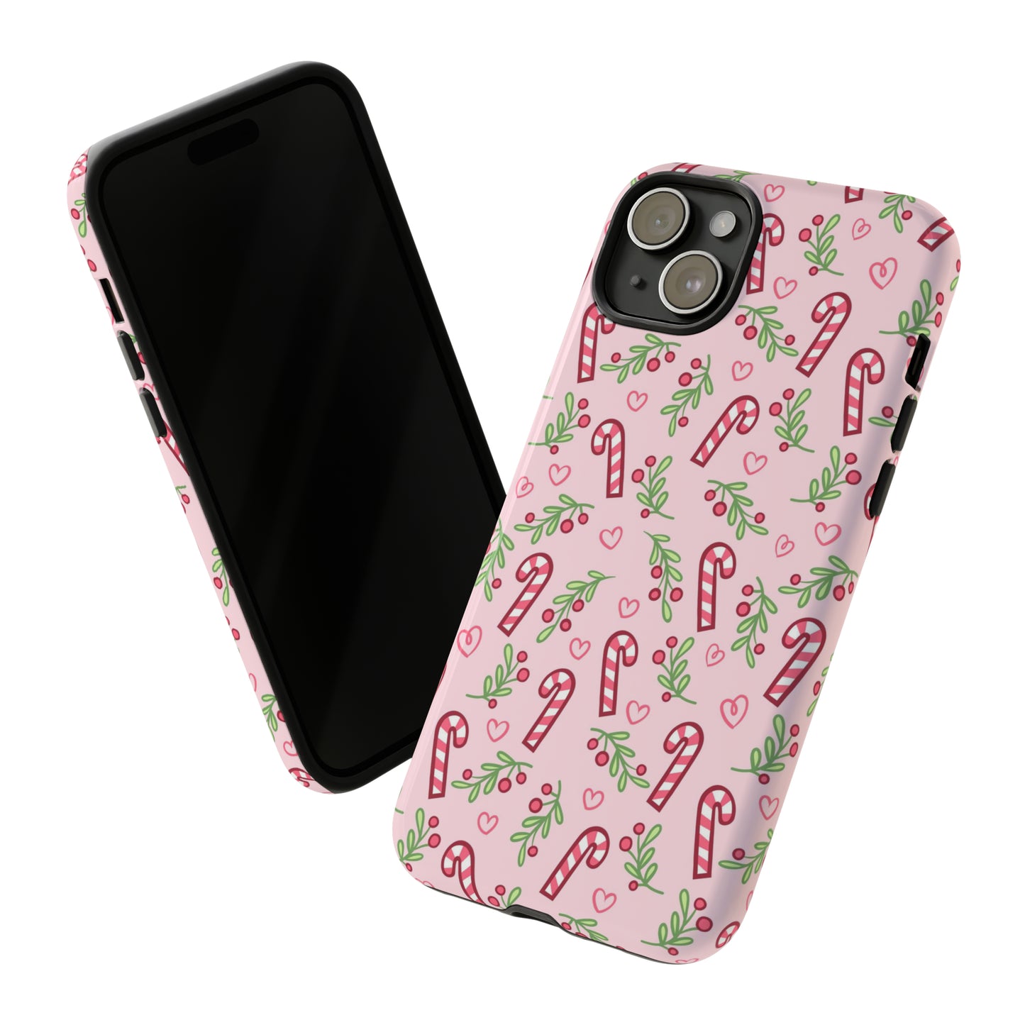 Pink Candycane Christmas - iPhone Case