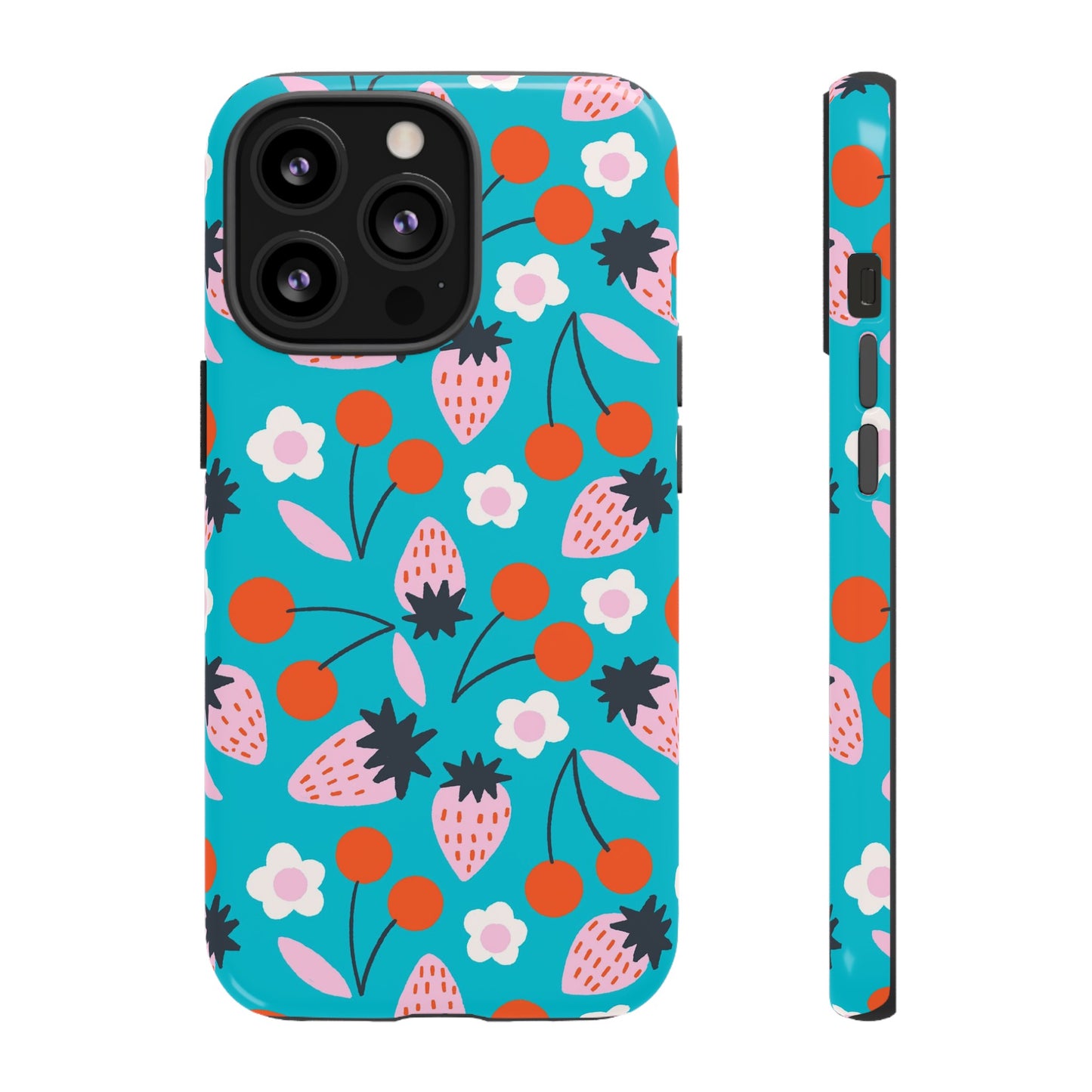 Summer Berries Blue - iPhone Case