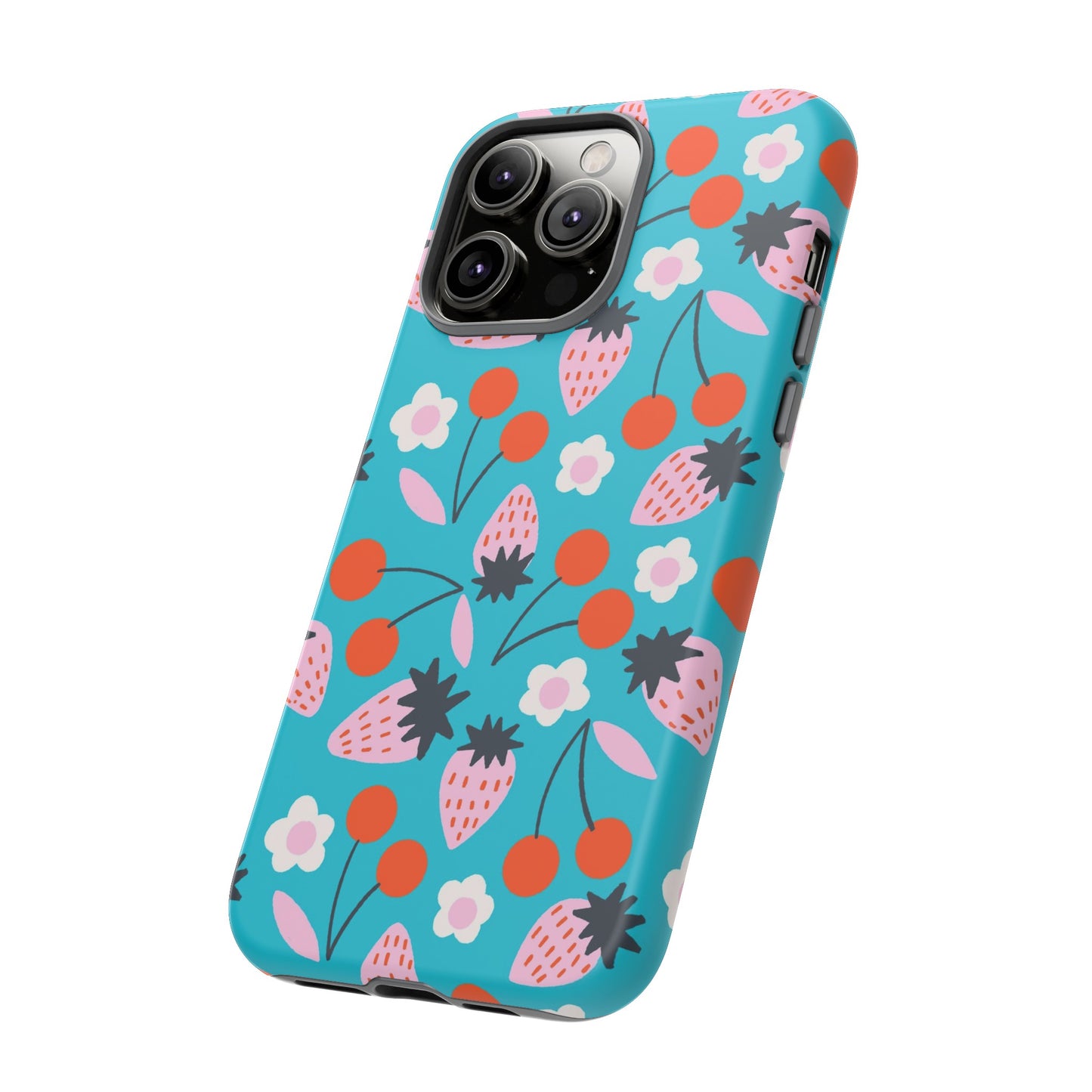 Summer Berries Blue - iPhone Case