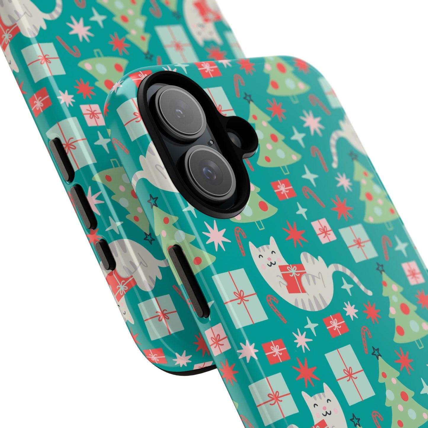 Cats With Christmas Gifts - iPhone Case