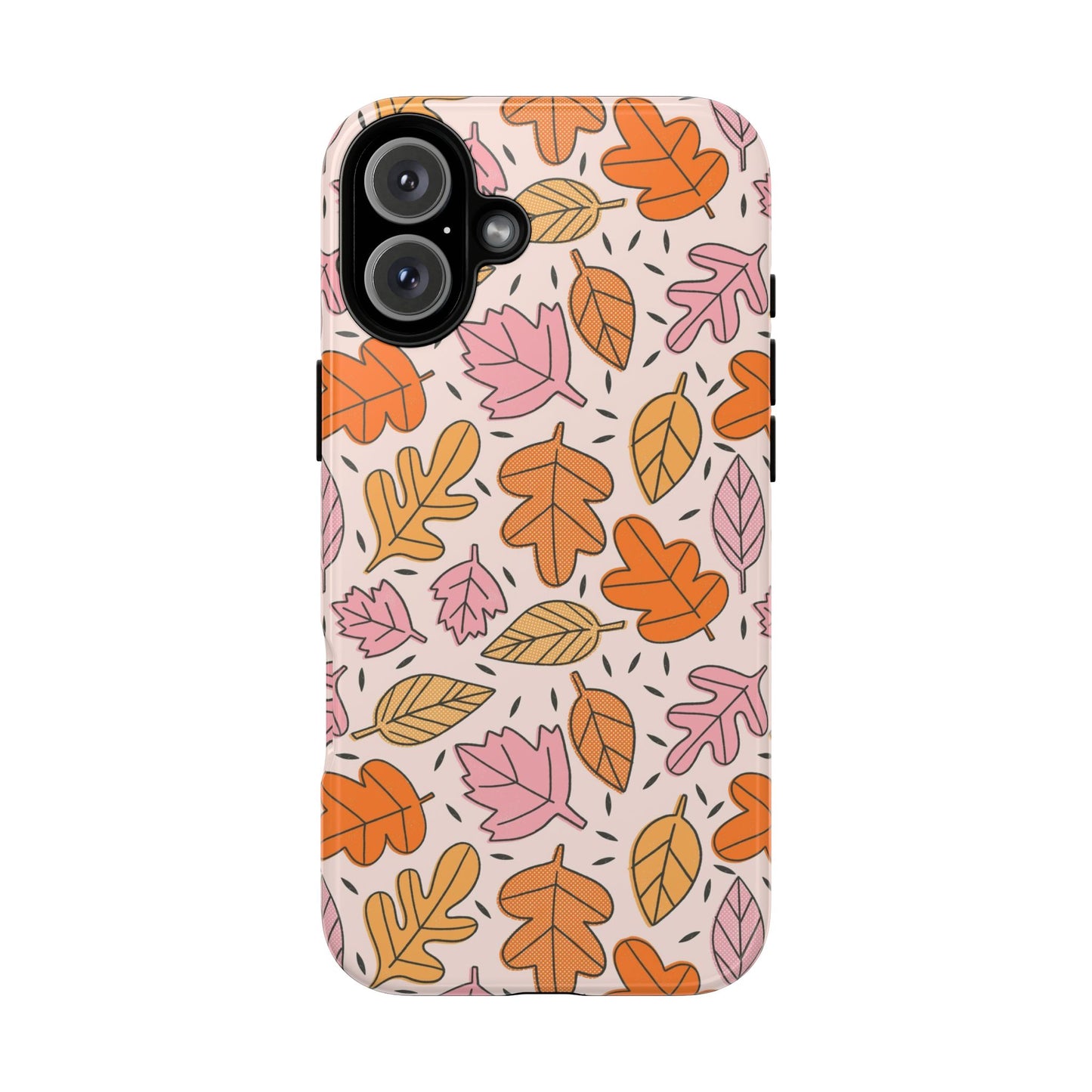Doodled Fall Leaves - iPhone Case