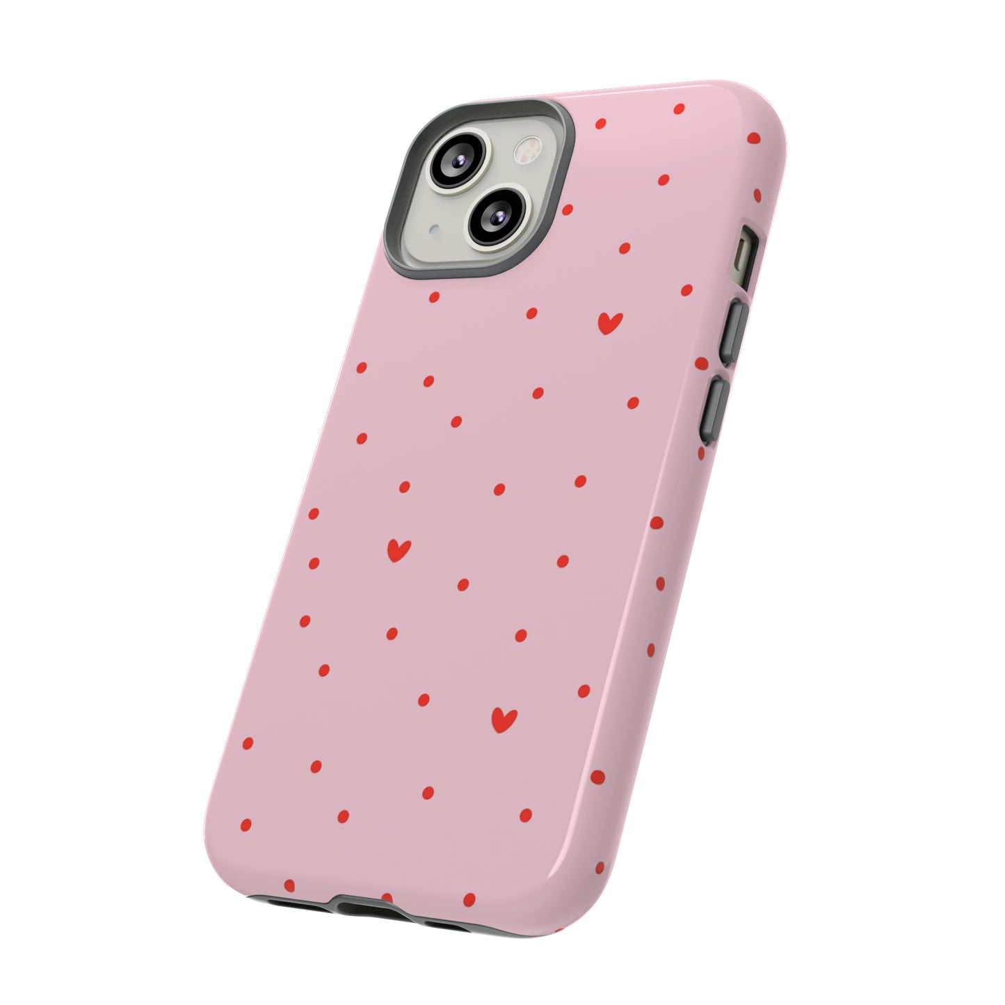 Tiny Hearts on Pink - iPhone Case