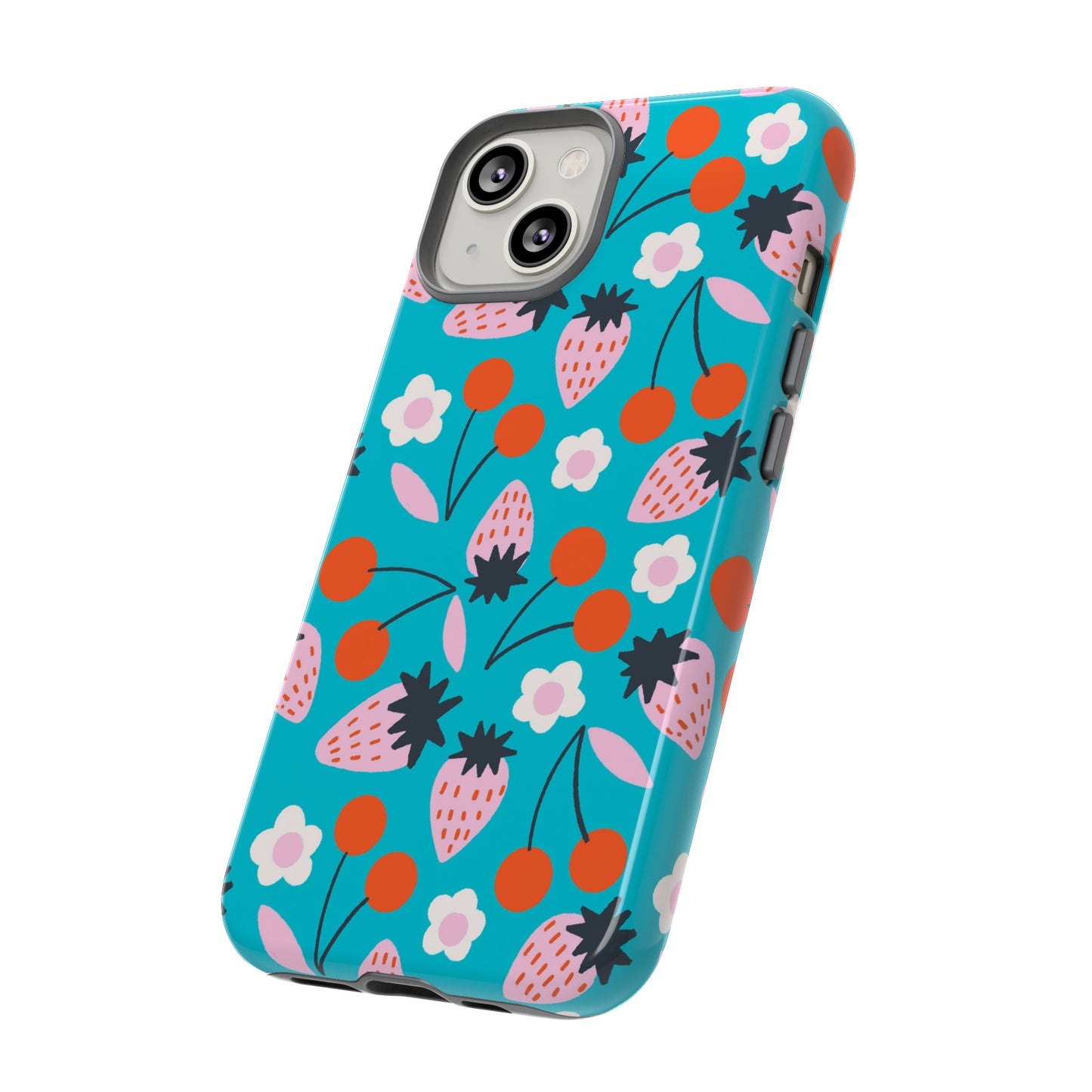 Summer Berries Blue - iPhone Case