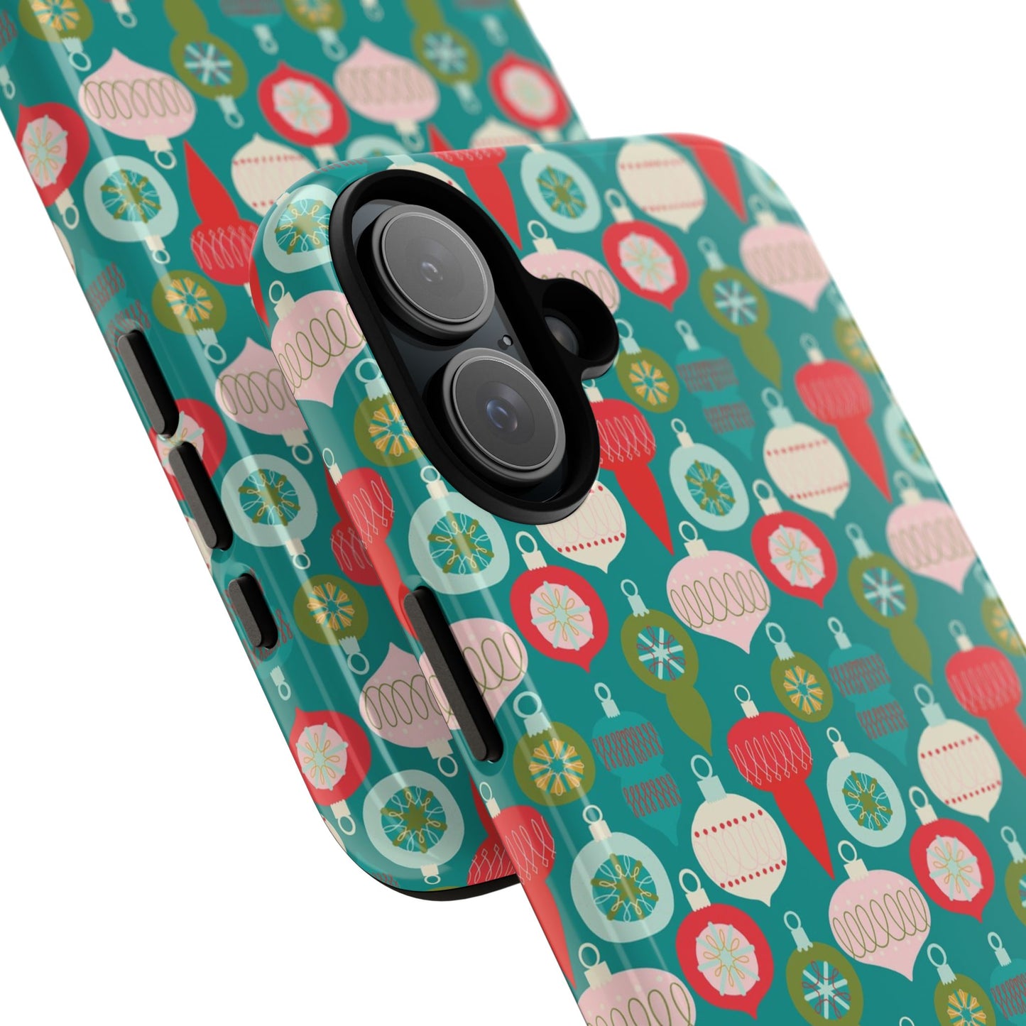 Christmas Ornaments - Green - iPhone Case