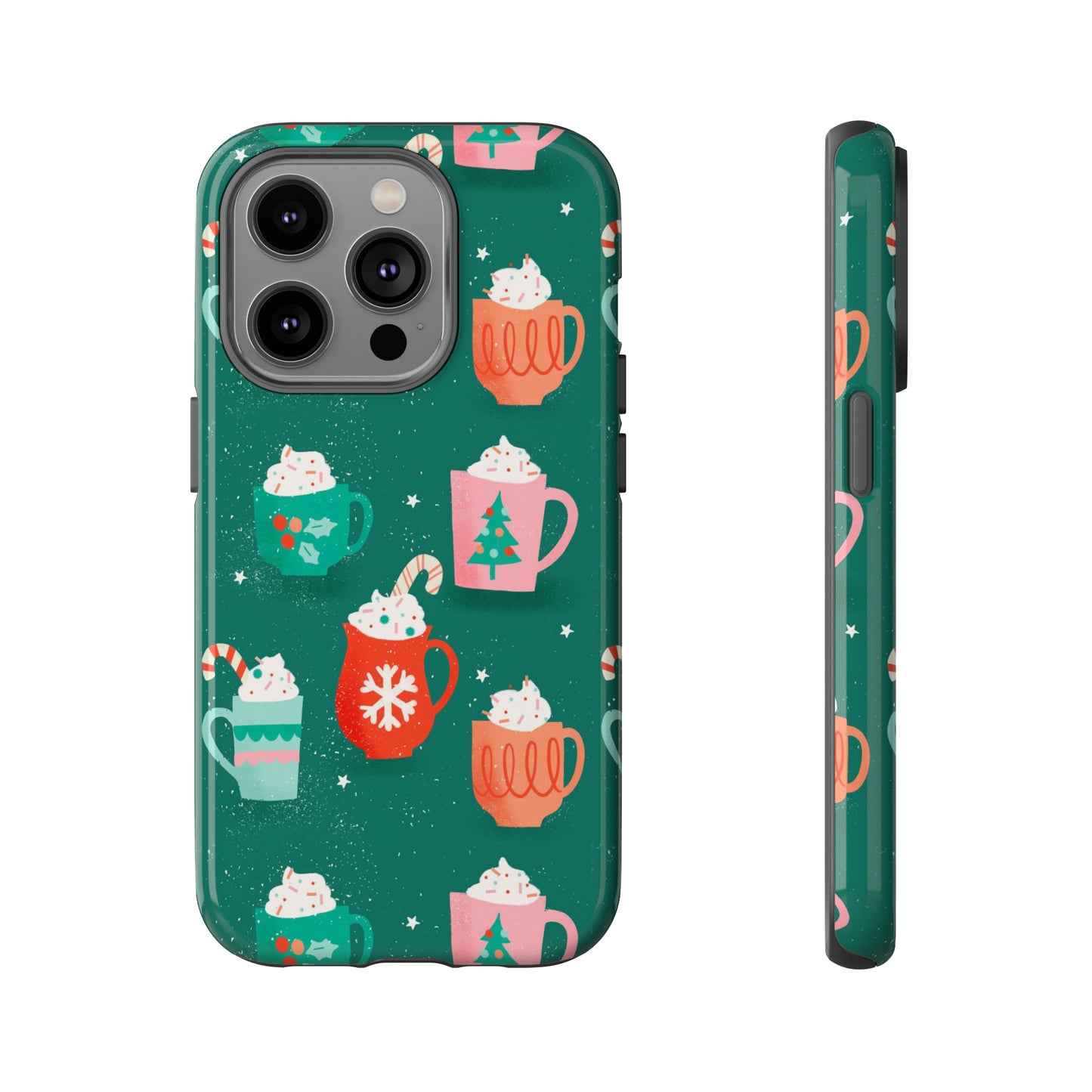 Christmas Coffee Cups - iPhone Case