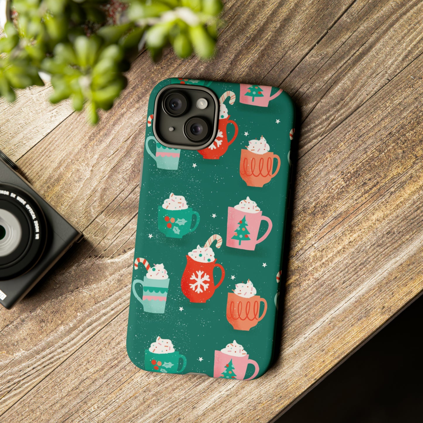 Christmas Coffee Cups - iPhone Case