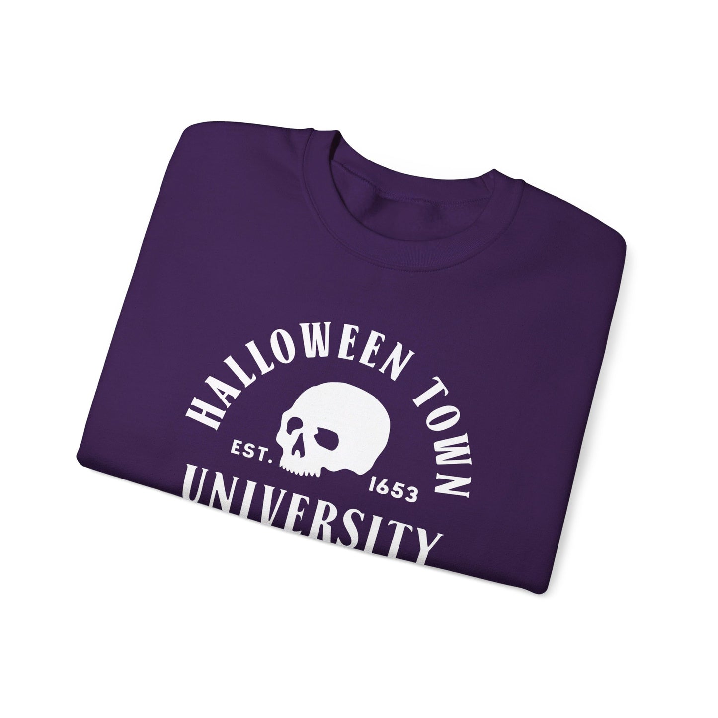 Halloween Town University - Halloween Sporty Sweatshirt - Unisex Heavy Blend™ Crewneck Sweatshirt