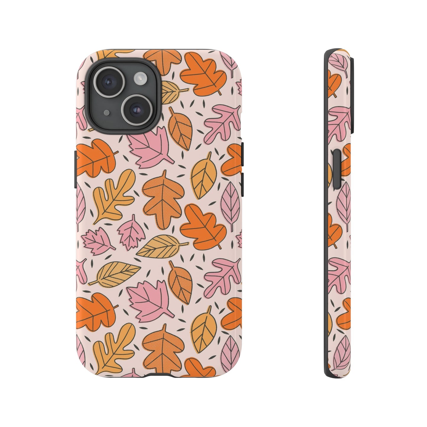 Doodled Fall Leaves - iPhone Case