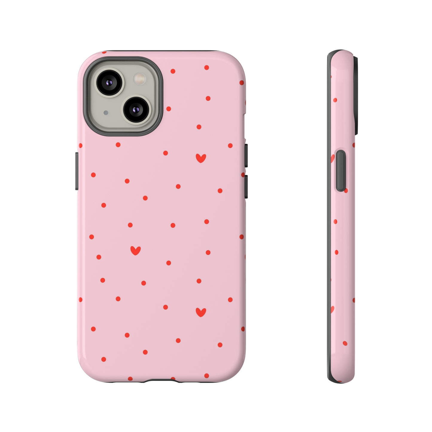 Tiny Hearts on Pink - iPhone Case