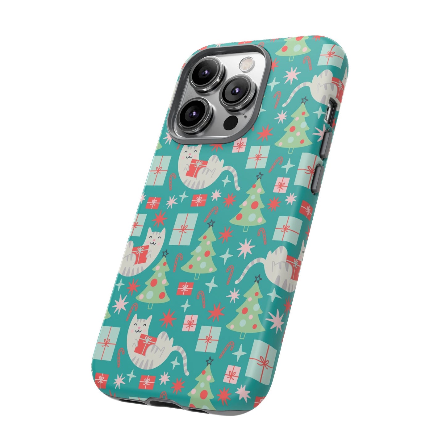 Cats With Christmas Gifts - iPhone Case