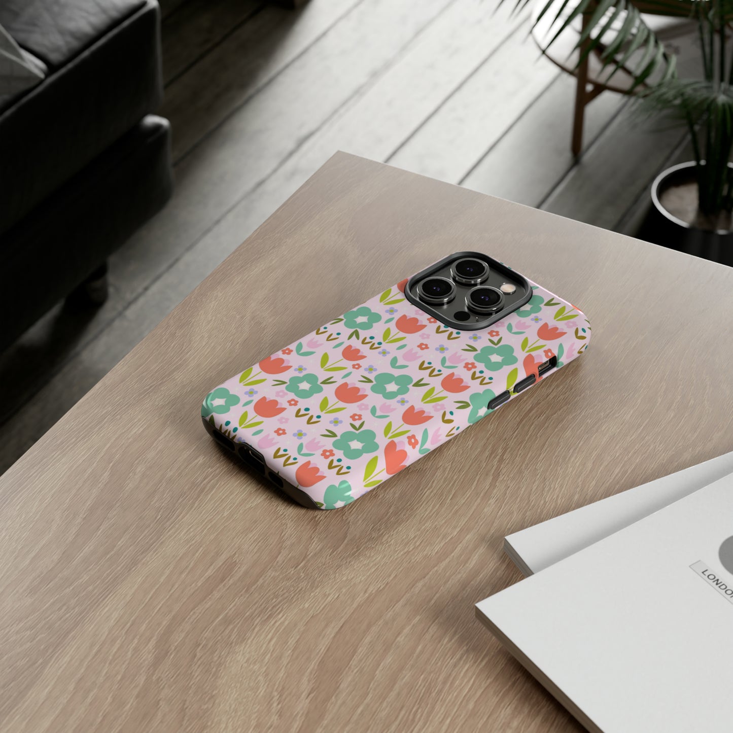 Mod Pink Flowers - iPhone Case