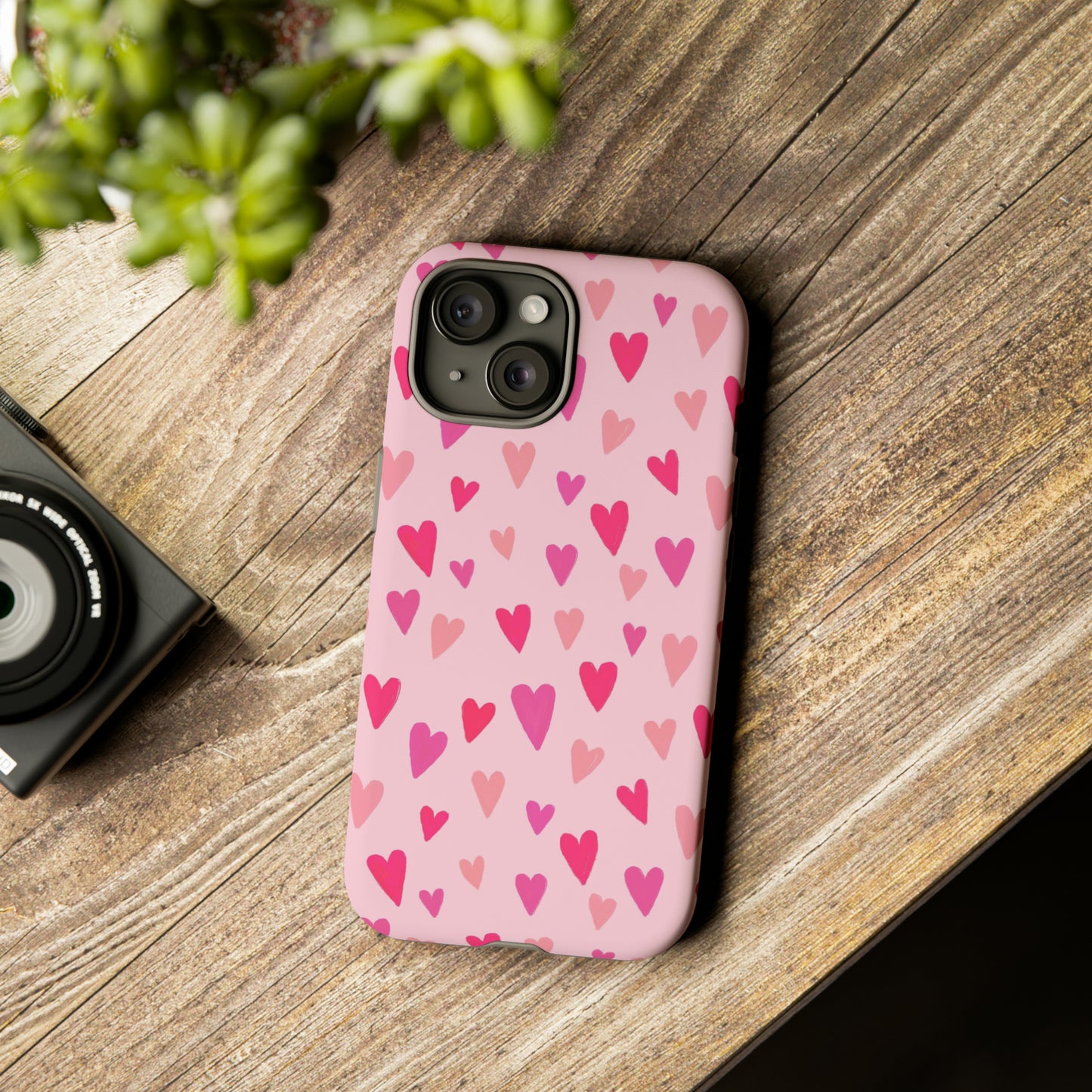 Pink Hearts Valentine iPhone Case