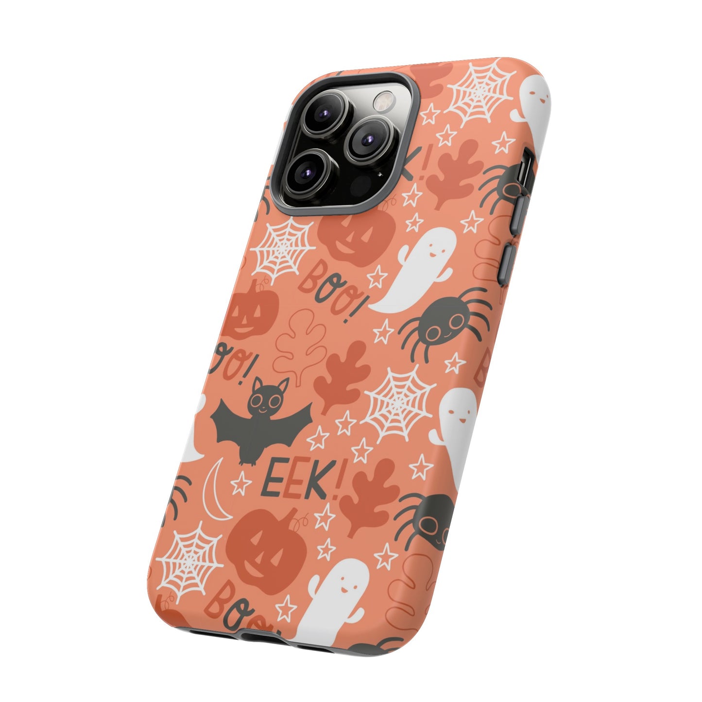 Halloween Doodles - Orange - iPhone Case