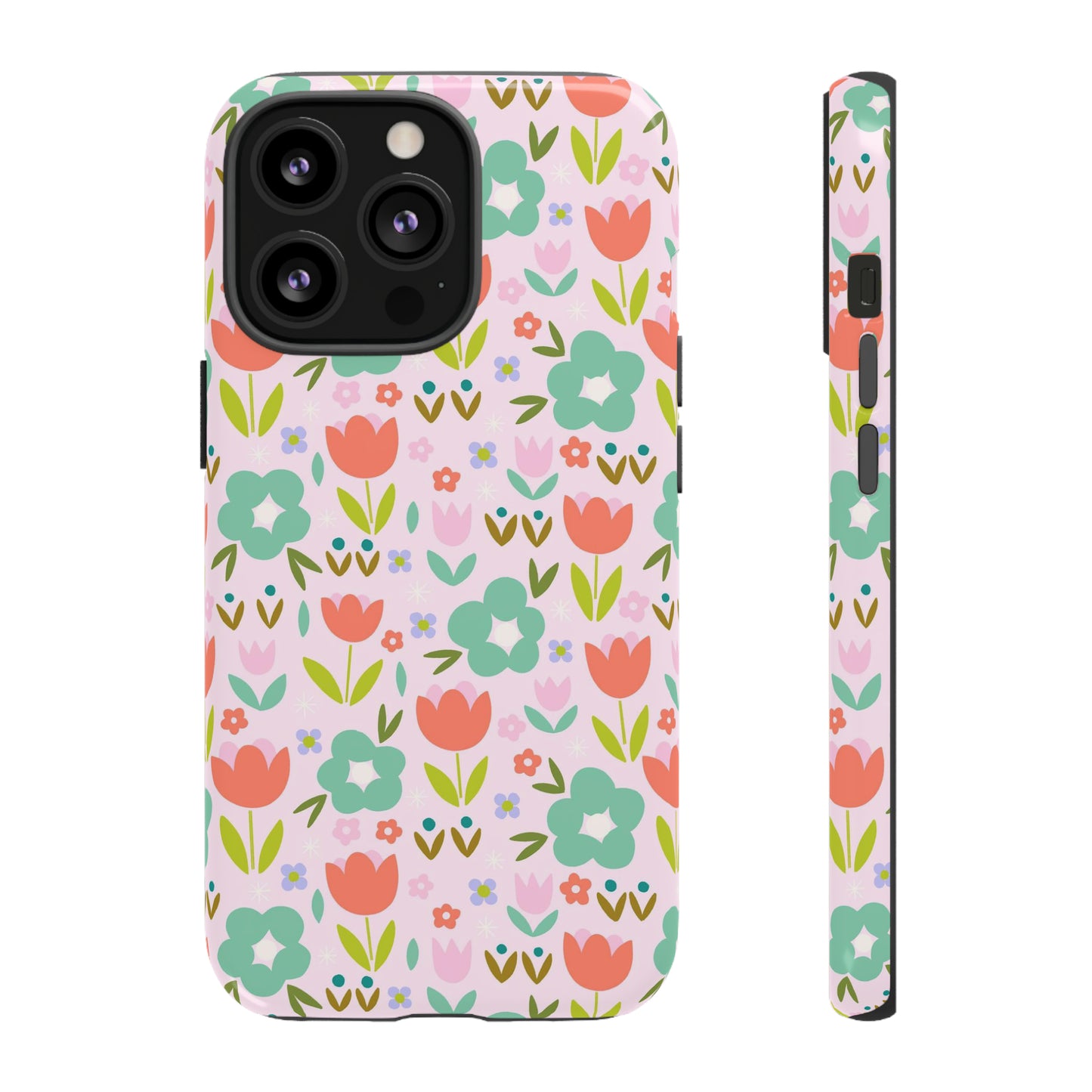 Mod Pink Flowers - iPhone Case