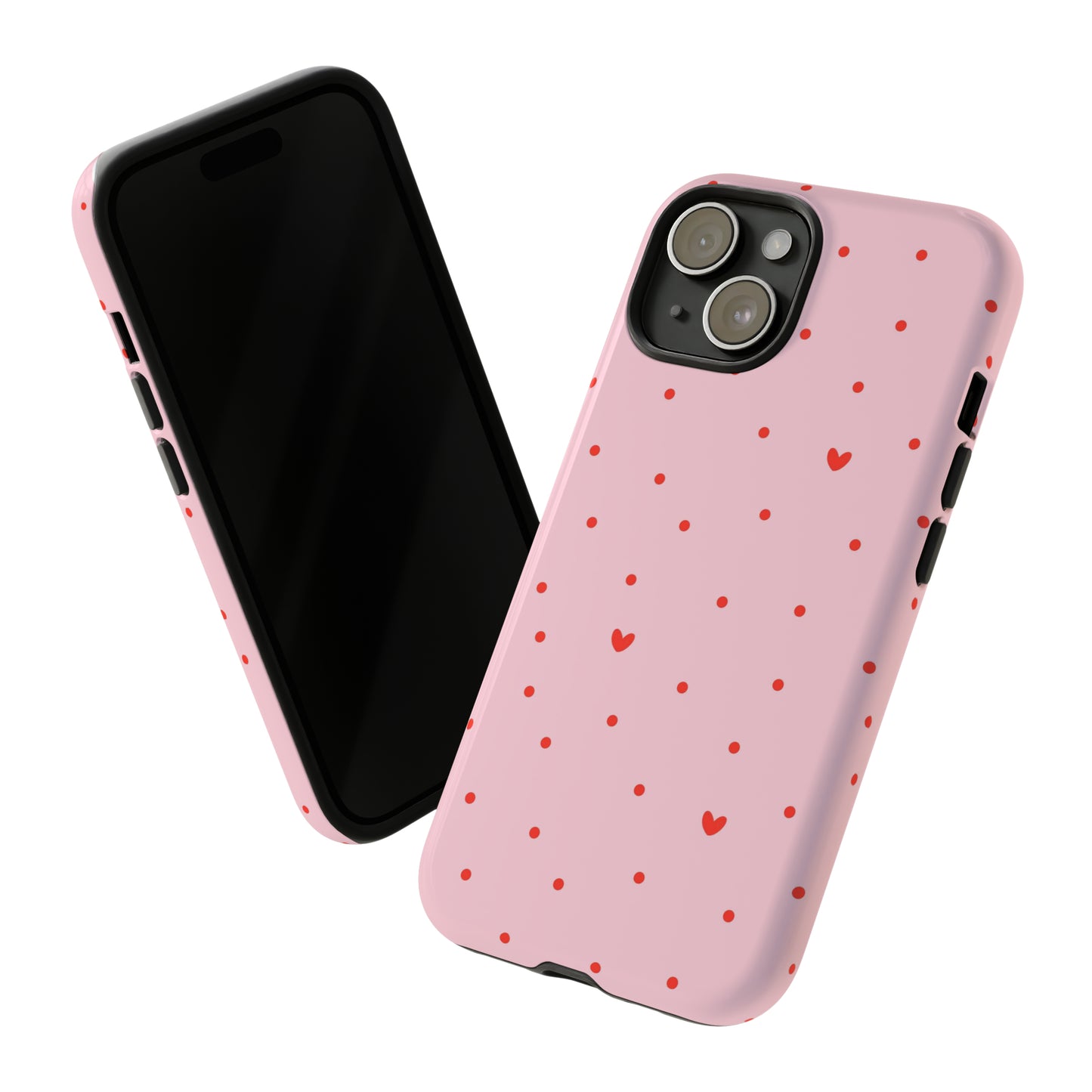 Tiny Hearts on Pink - iPhone Case