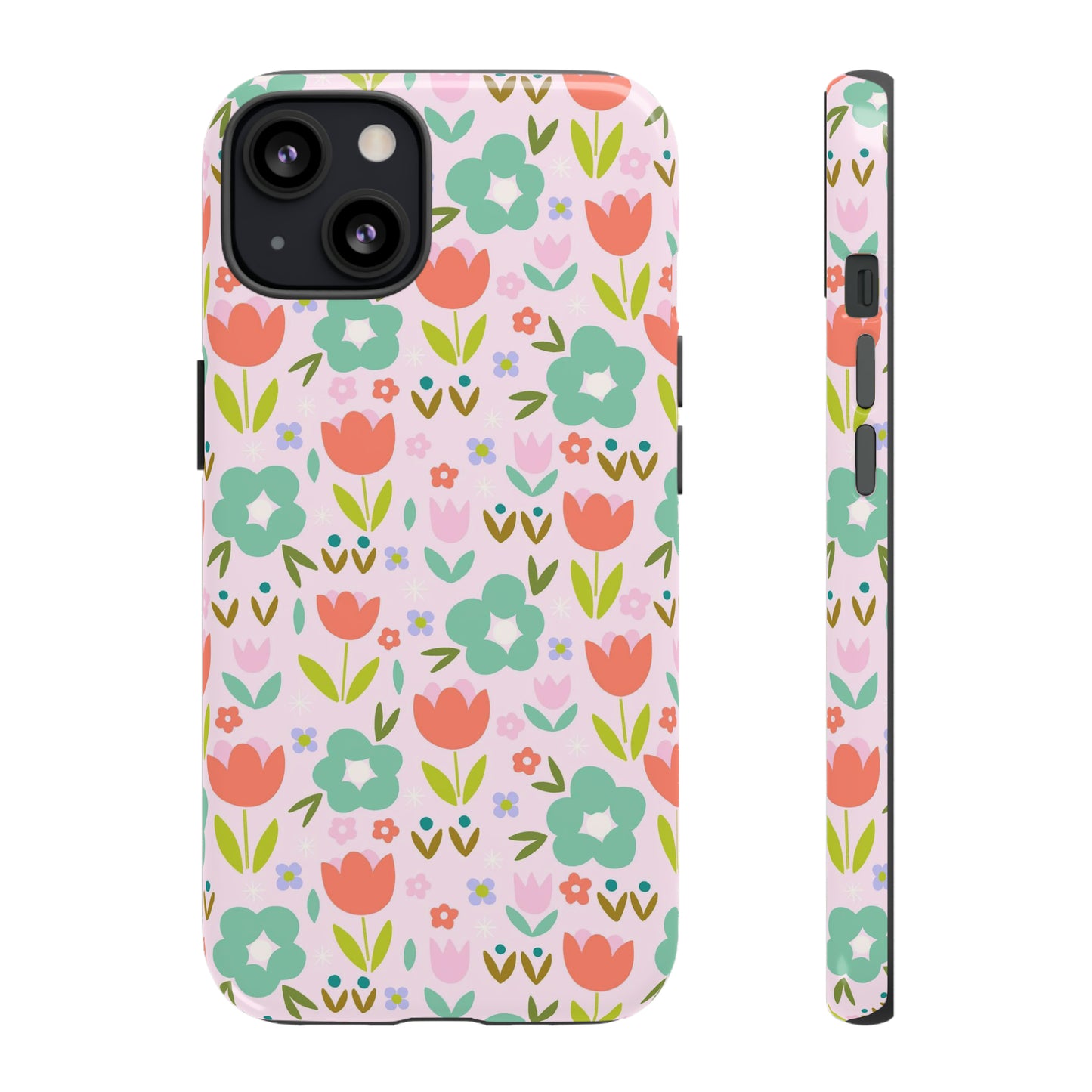 Mod Pink Flowers - iPhone Case