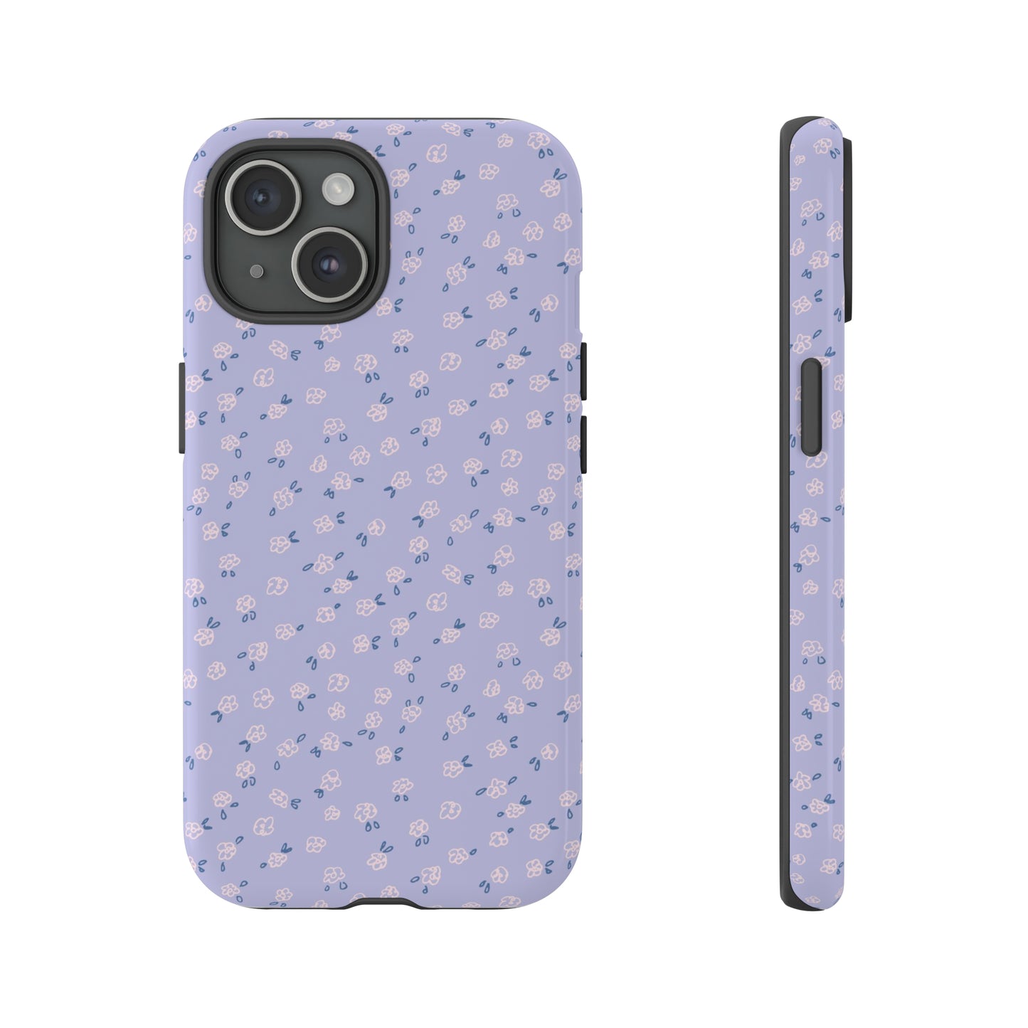 Lavender Flower Scribbles - iPhone Case