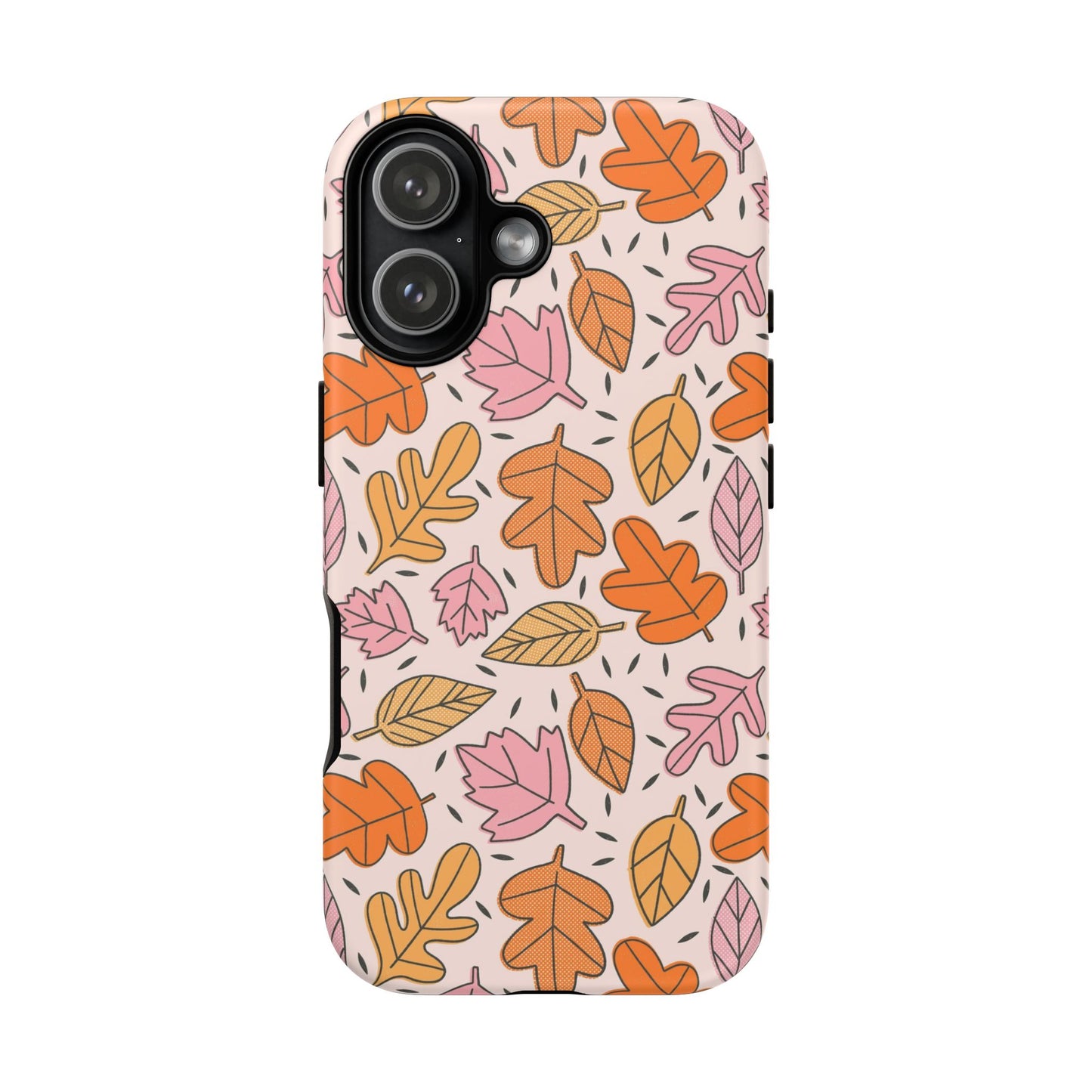 Doodled Fall Leaves - iPhone Case