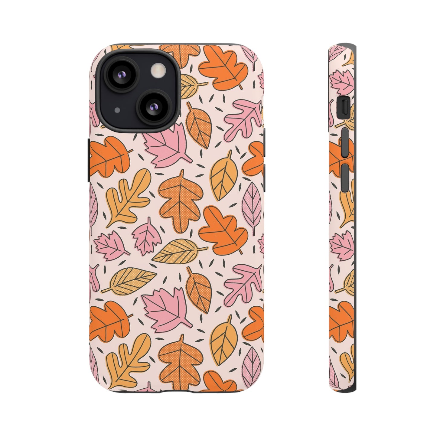 Doodled Fall Leaves - iPhone Case