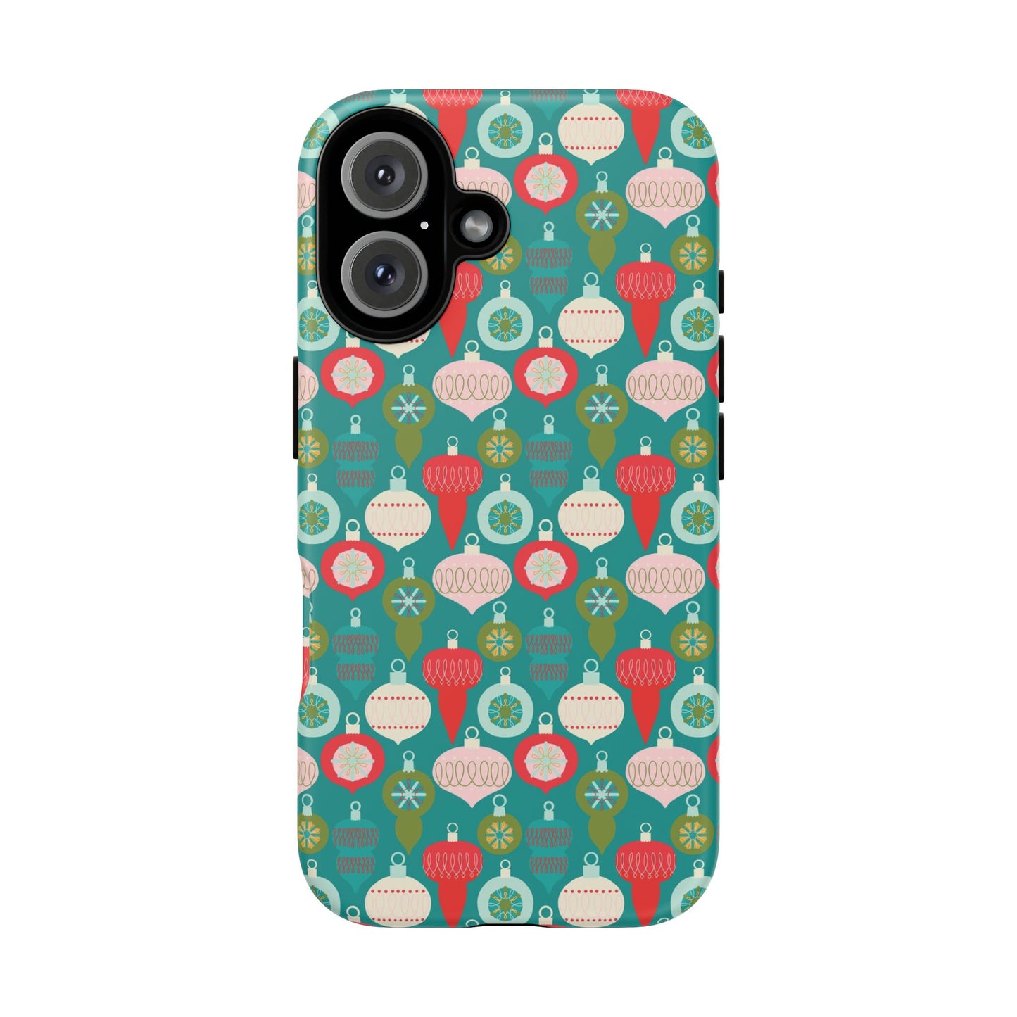 Christmas Ornaments - Green - iPhone Case