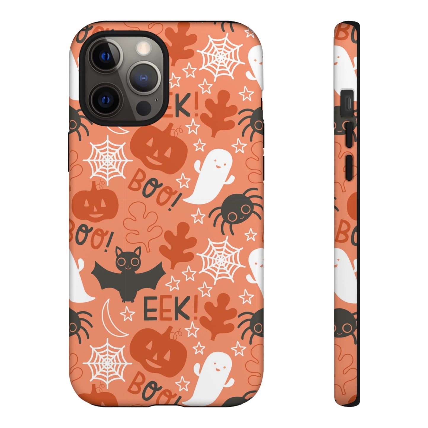 Halloween Doodles - Orange - iPhone Case