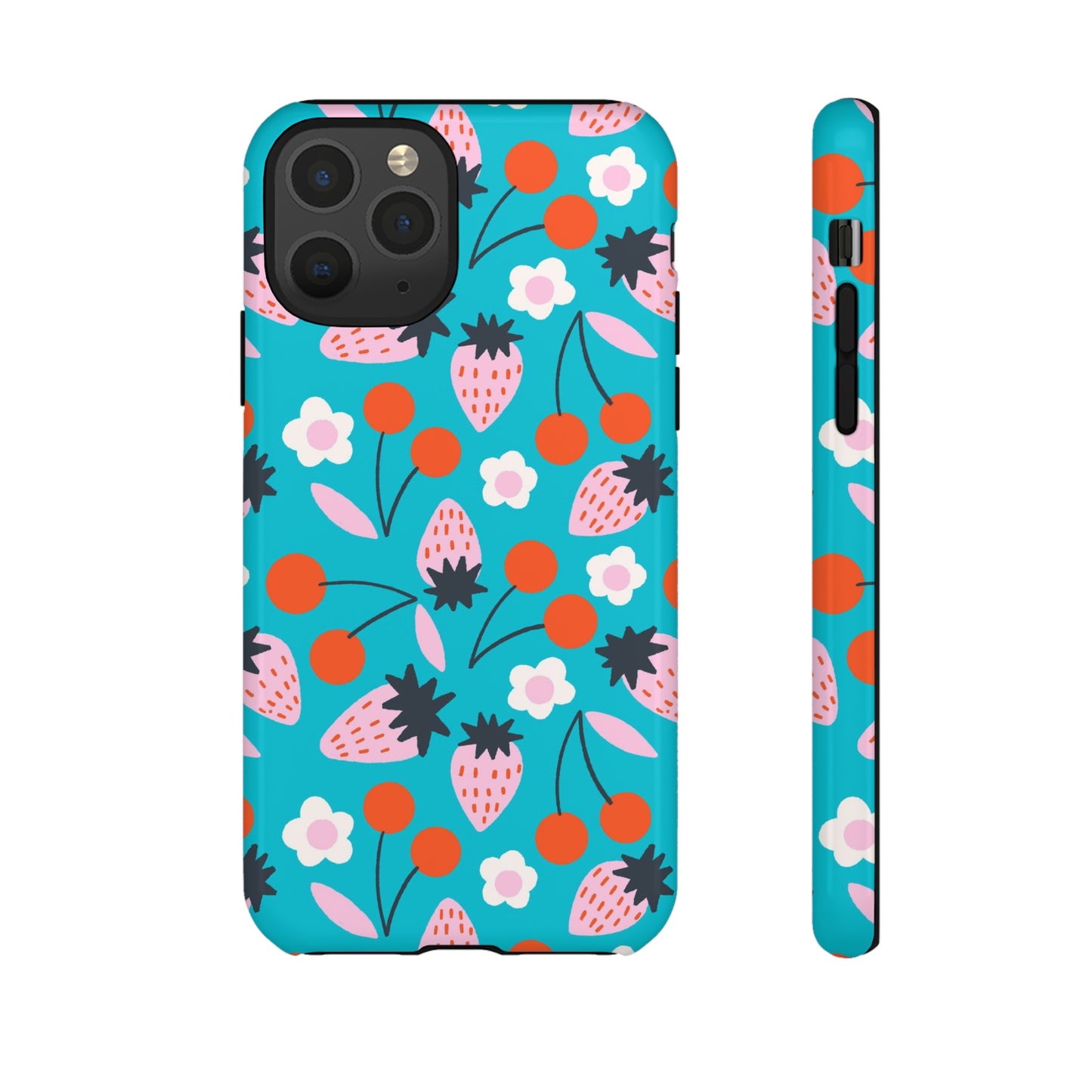 Summer Berries Blue - iPhone Case