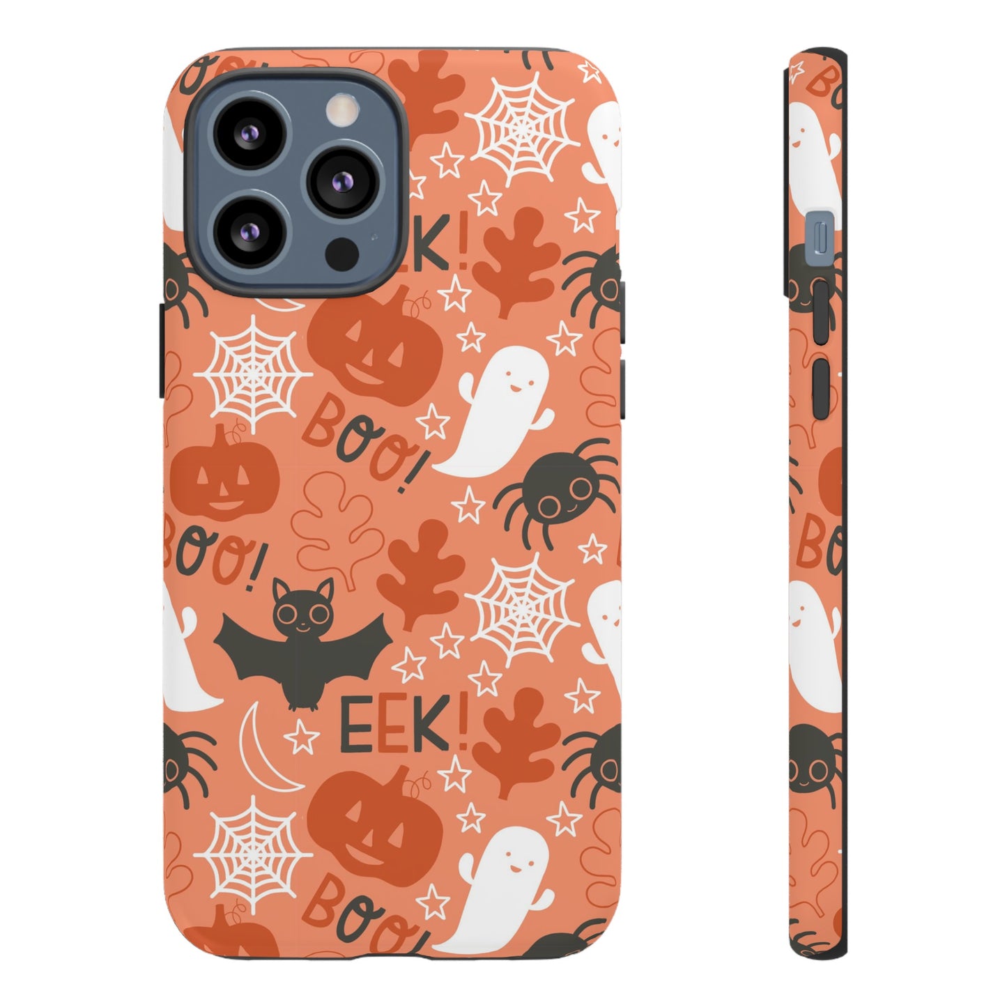 Halloween Doodles - Orange - iPhone Case