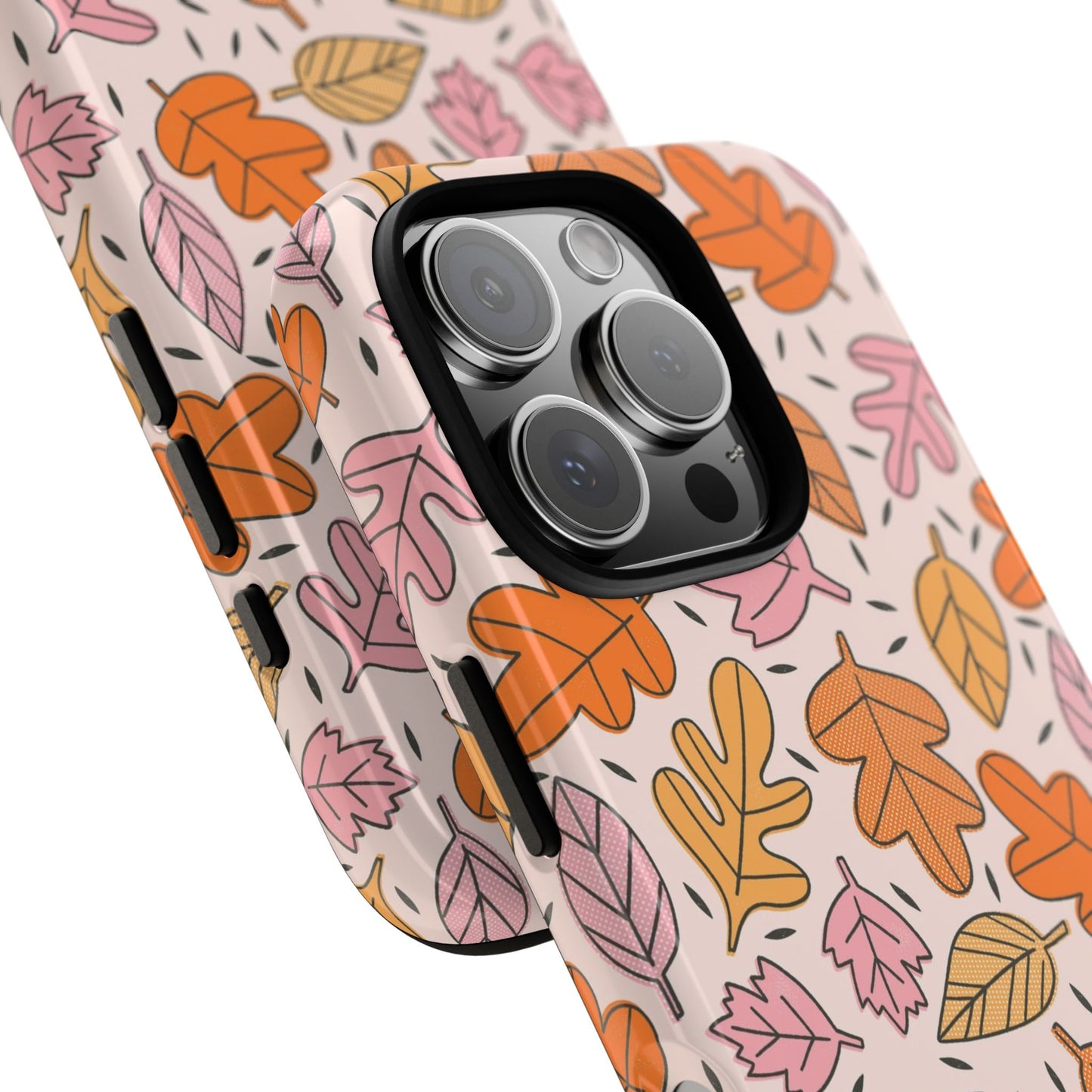 Doodled Fall Leaves - iPhone Case