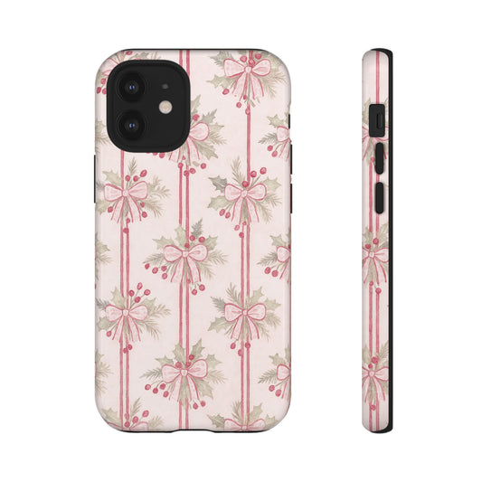 Painted Christmas Bows - iPhone Case