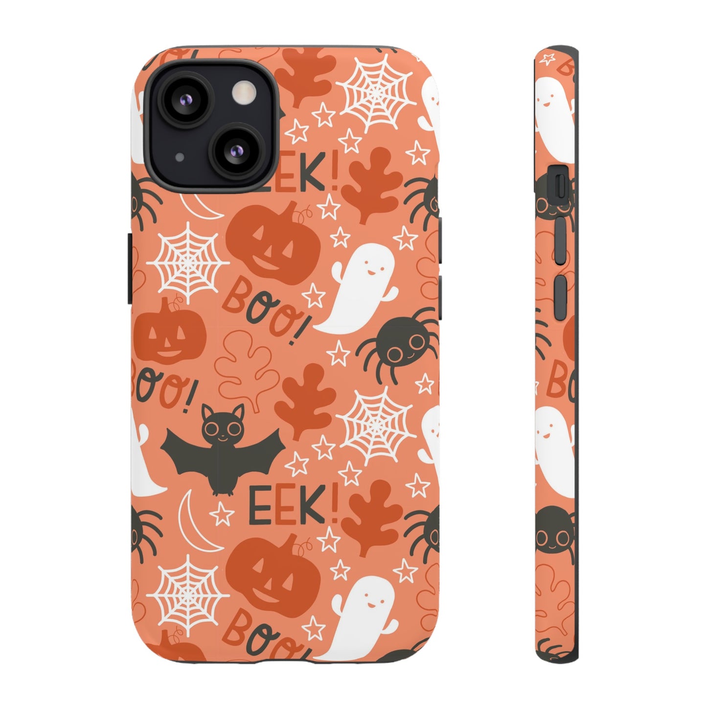 Halloween Doodles - Orange - iPhone Case